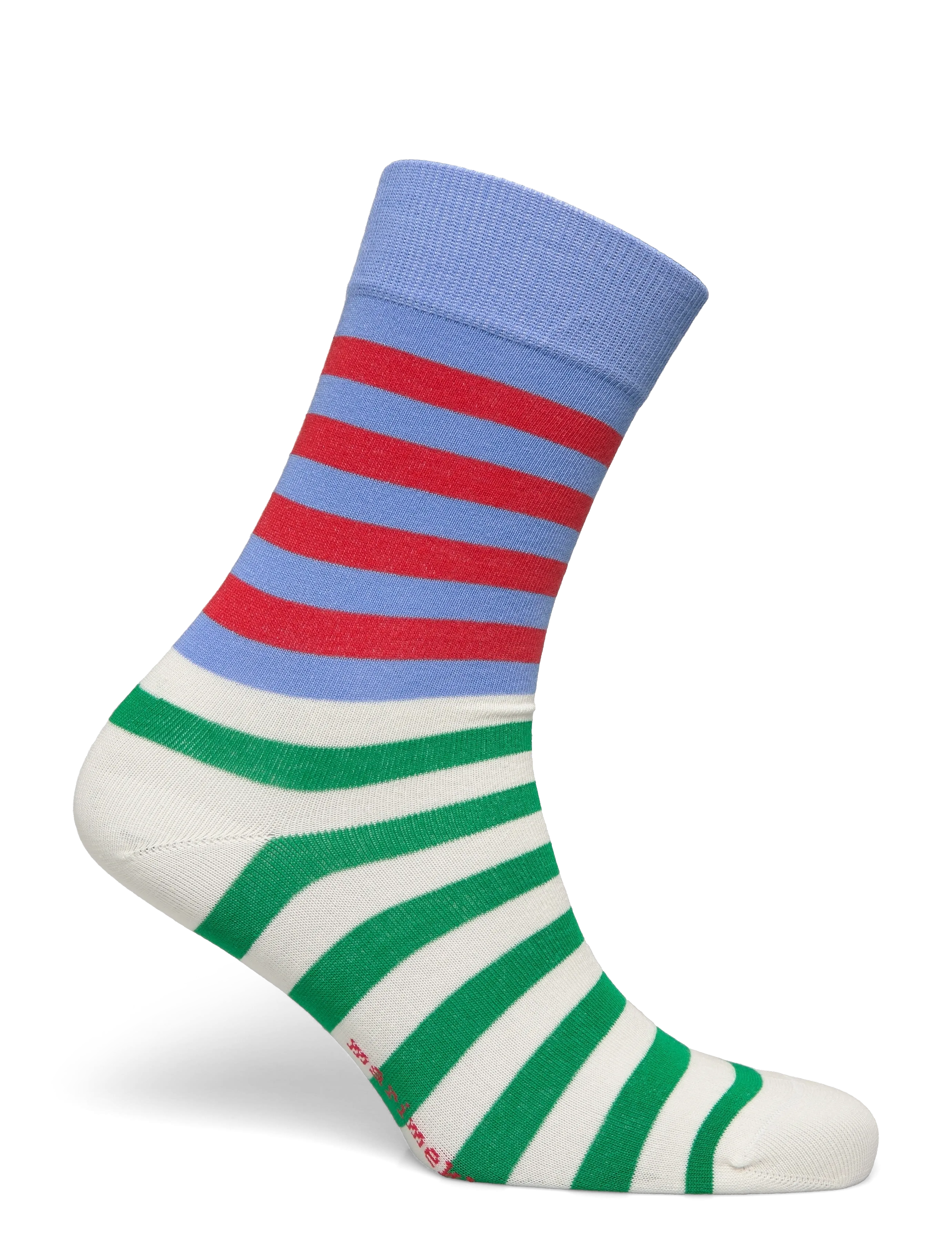 Marimekko - KASVAA TASARAITA UNIKKO TWO - klassikalised sokid - blue, red, off white, green - 1