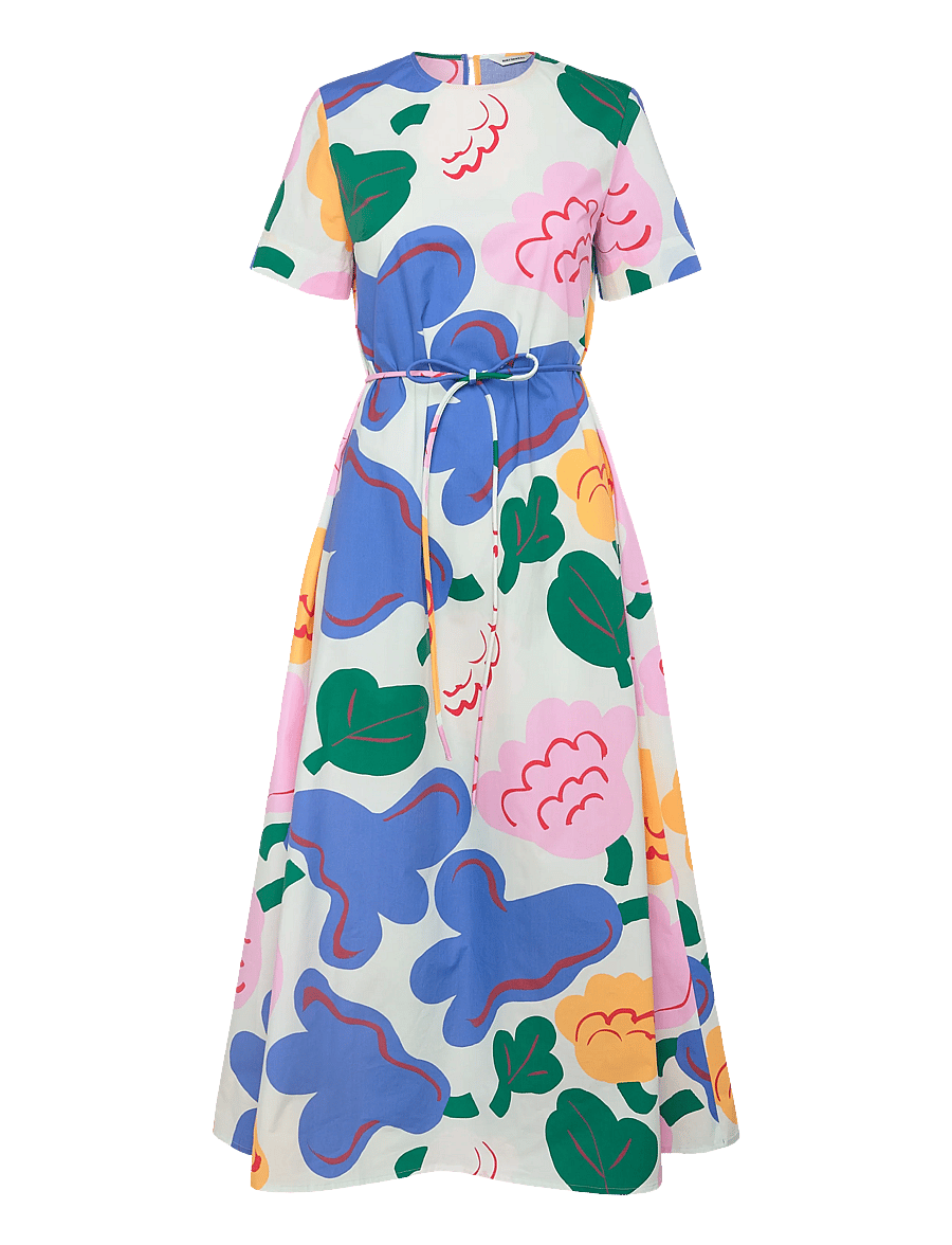 Marimekko - ASETELMA KUKASTA KUKKAAN - maxi kjoler - light green, green, blue - 1