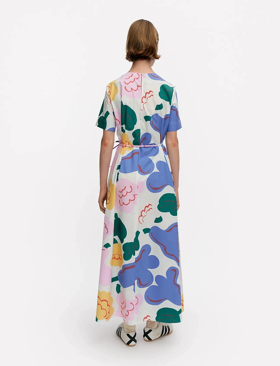 Marimekko - ASETELMA KUKASTA KUKKAAN - maxi kjoler - light green, green, blue - 4