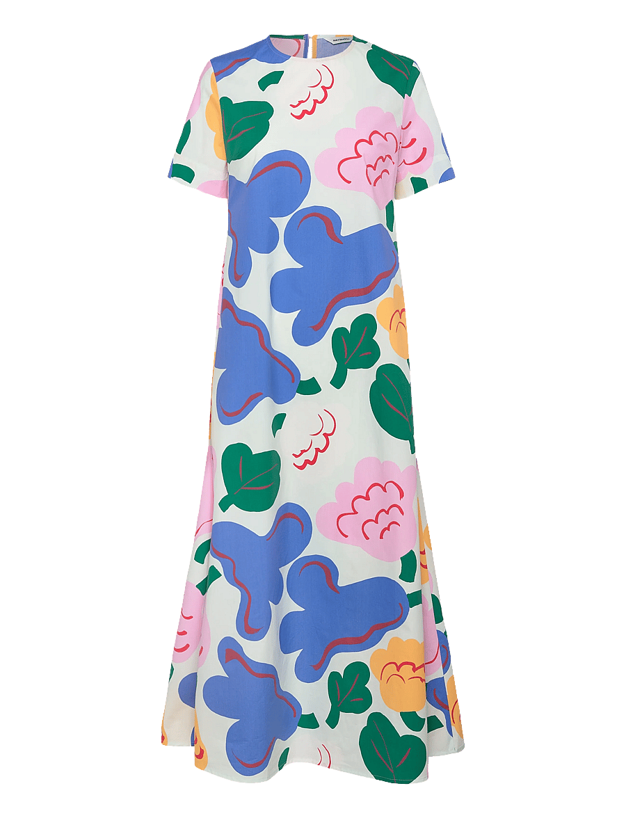 Marimekko - ASETELMA KUKASTA KUKKAAN - maxi kjoler - light green, green, blue - 3