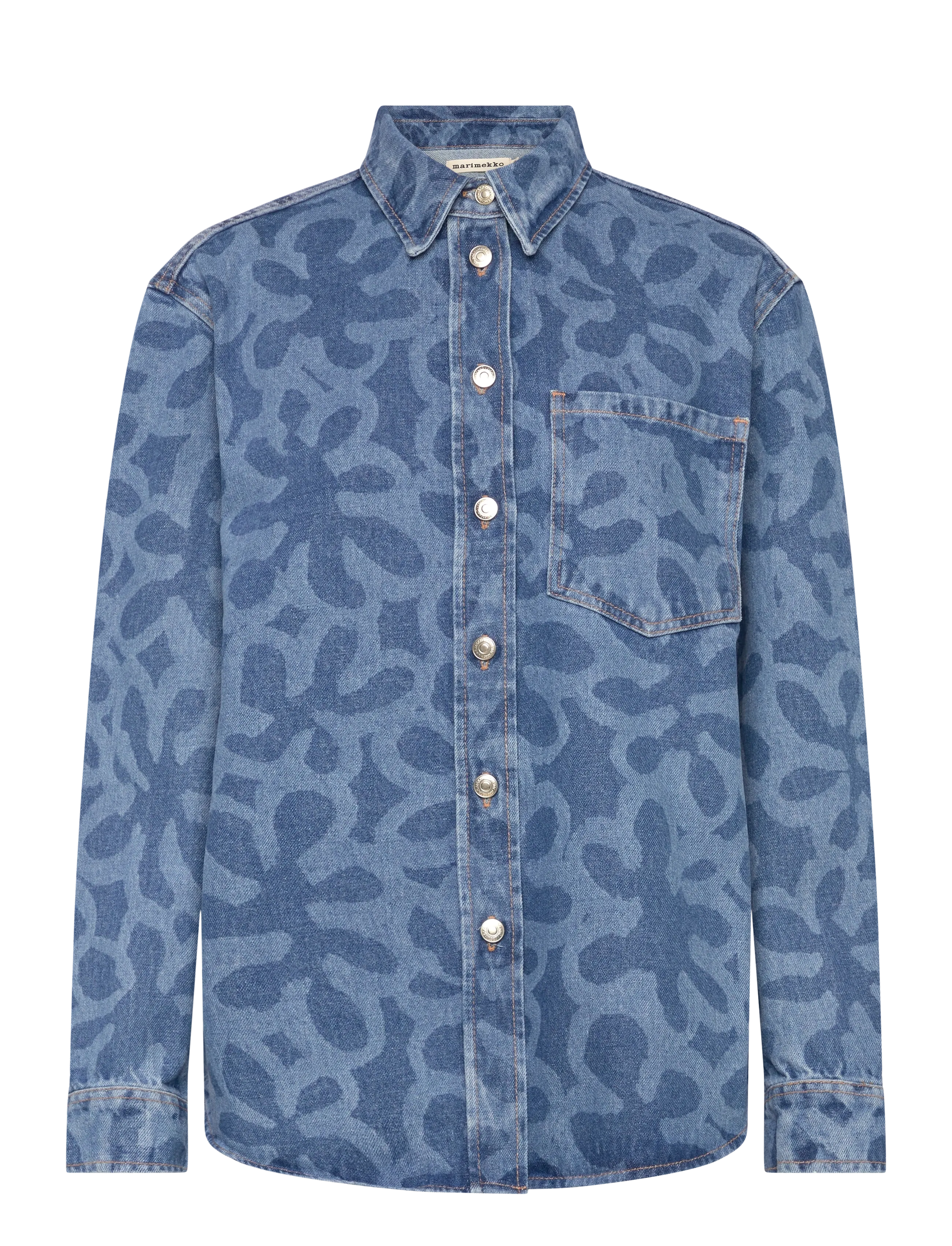 MARIMEKKO Maridenim Vaihe Kukka Blau - 36 - Damen