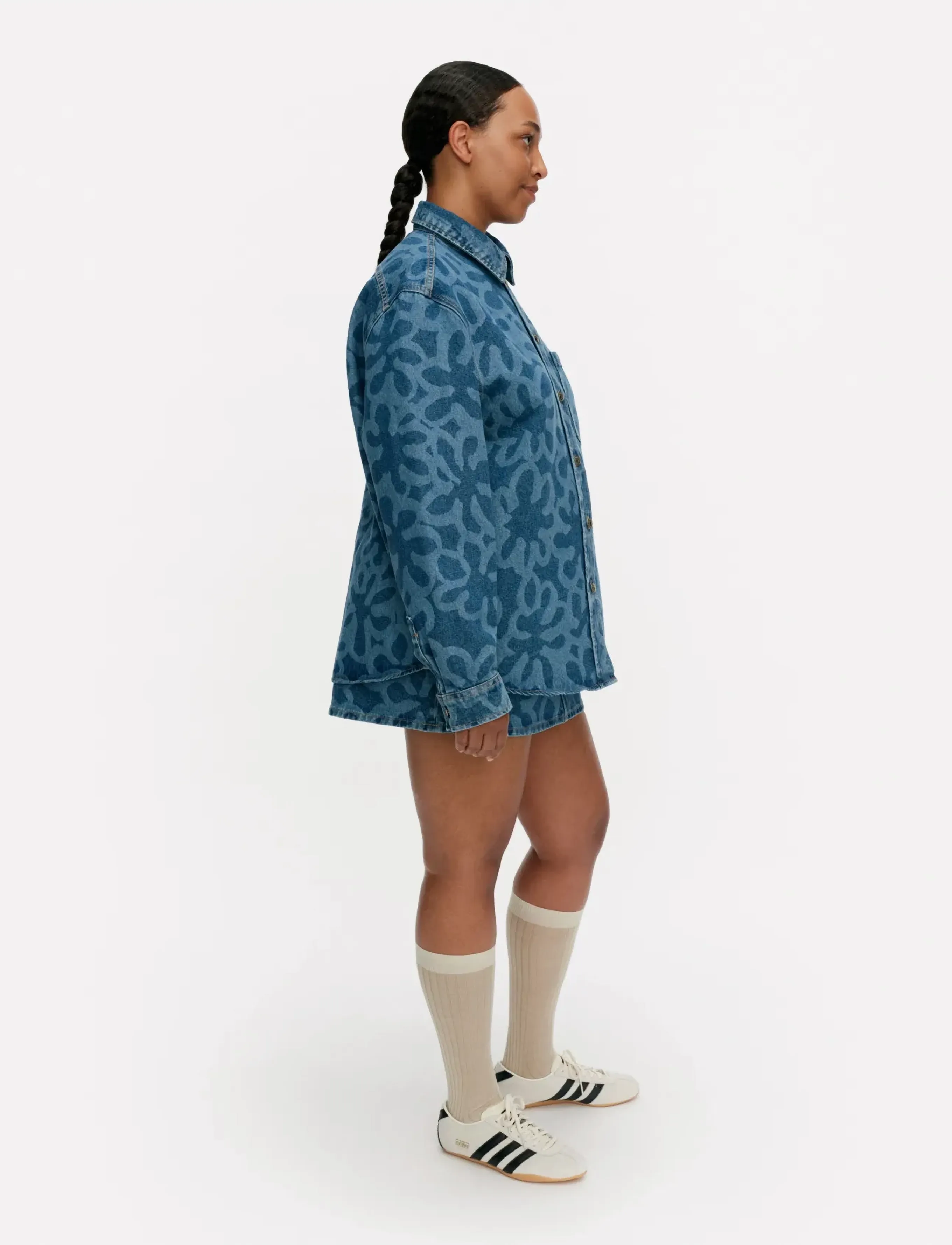 Marimekko - MARIDENIM VAIHE KUKKA - denim shirts - used indigo - 4