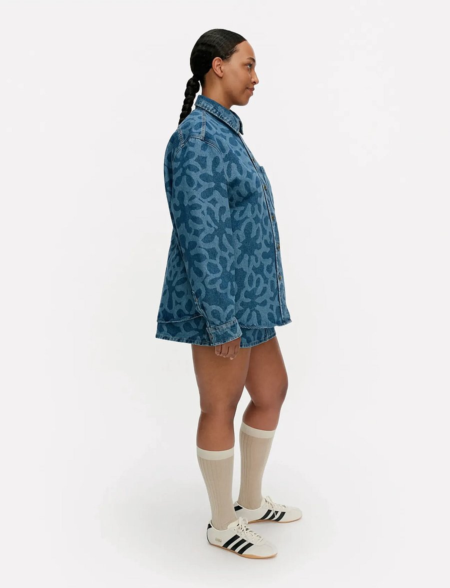 Marimekko - MARIDENIM VAIHE KUKKA - džinsa krekli - used indigo - 4