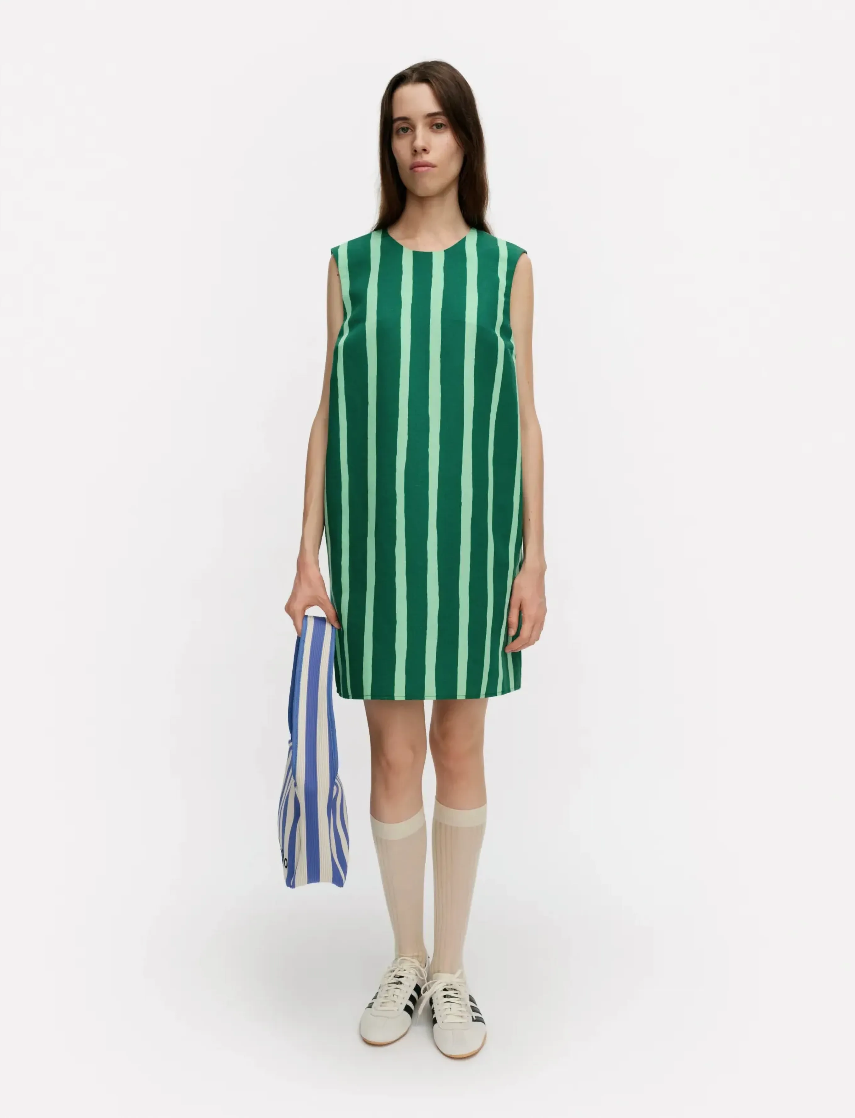 Marimekko Sopiva Piccolo, 38, Green, Designere > Korte Kjoler, Dame