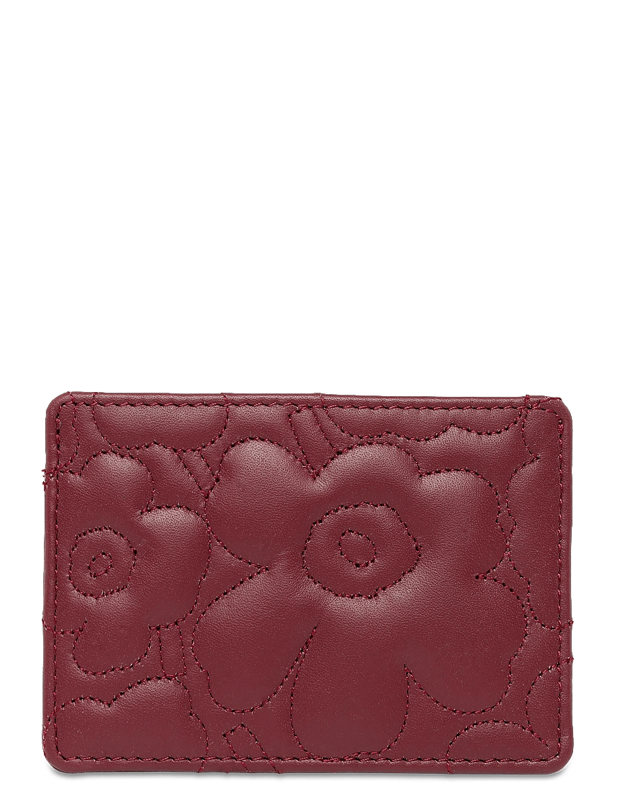 Marimekko - CARD HOLDER UNIKKO - kortholdere - wine red - 0