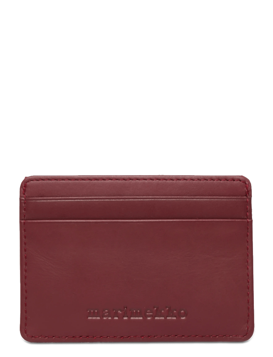 Marimekko - CARD HOLDER UNIKKO - kortholdere - wine red - 1