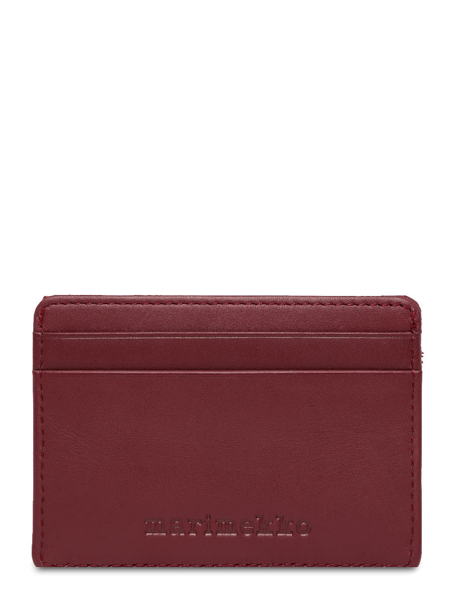 Marimekko - CARD HOLDER UNIKKO - kortholdere - wine red - 2