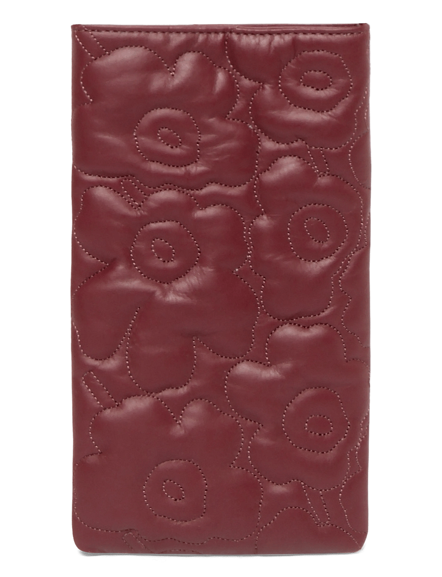 Marimekko - PHONE POCKET UNIKKO - tehnikatarvikud - wine red - 0