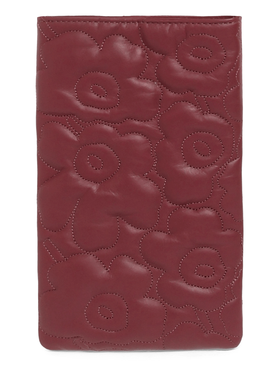 Marimekko - PHONE POCKET UNIKKO - tehnikatarvikud - wine red - 1