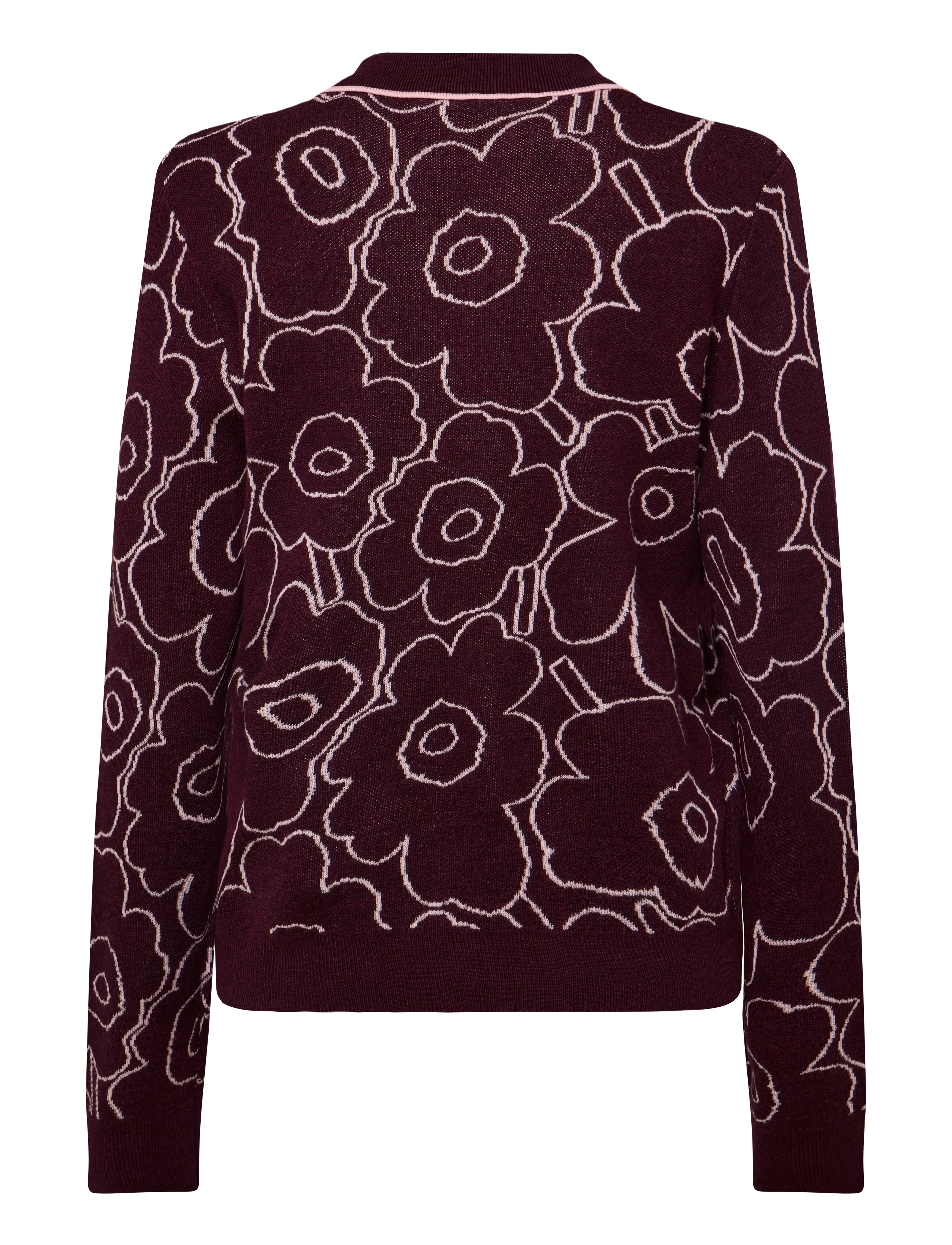 Marimekko - RWS LIIKKUA PIIRTO UNIKKO - wine red, light pink - 2