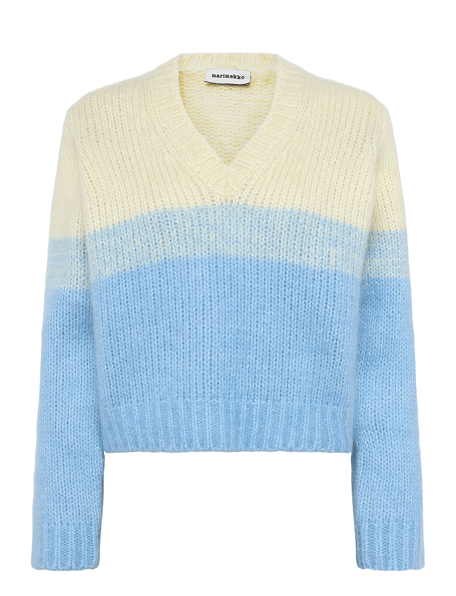 Marimekko - UTUINEN HENNIKA - kampsunid - light yellow, light blue - 1