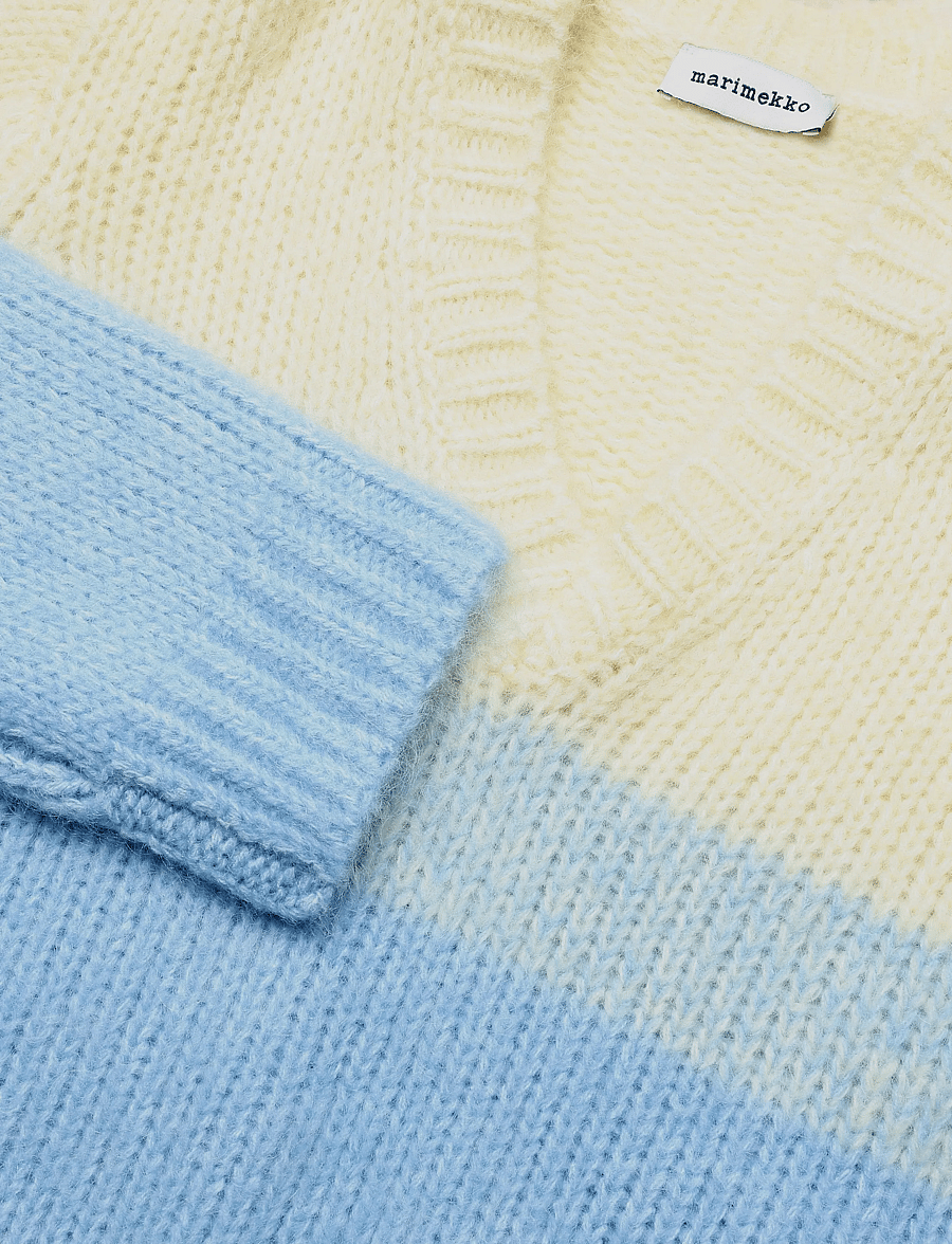 Marimekko - UTUINEN HENNIKA - kampsunid - light yellow, light blue - 5