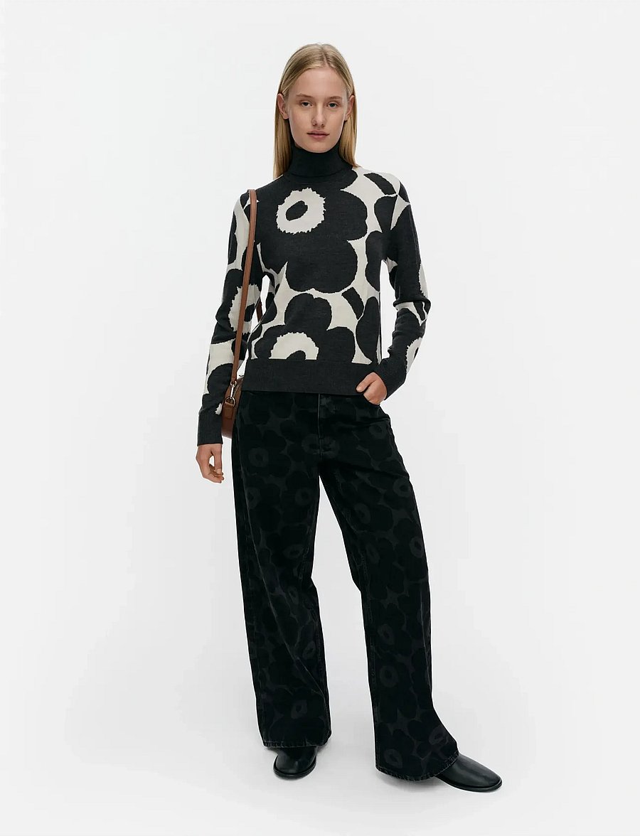 Marimekko - RWS SOPIMUS UNIKKO - rullekraver - off white, dark grey - 0