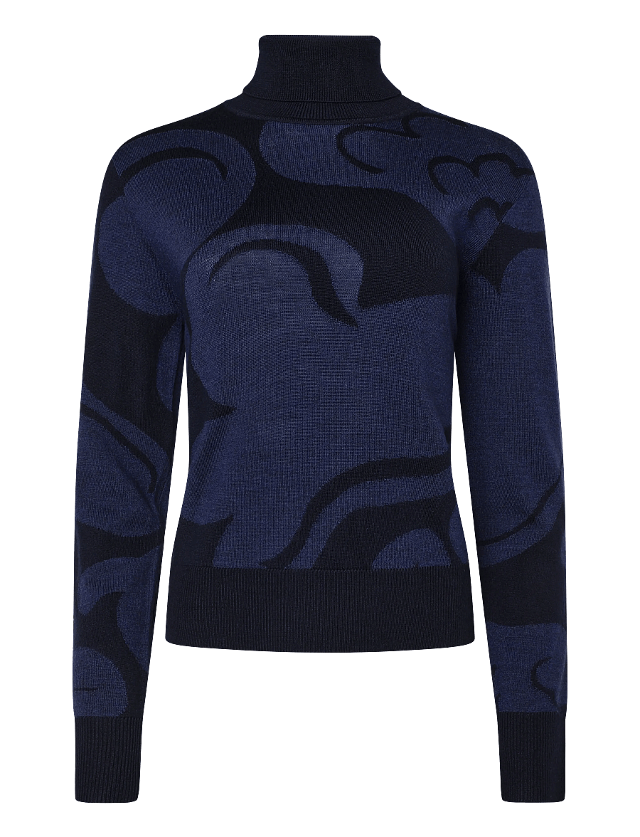 Marimekko - RWS SOPIMUS KUKASTA KUKKAAN - striktrøjer - dark blue, dark blue - 1