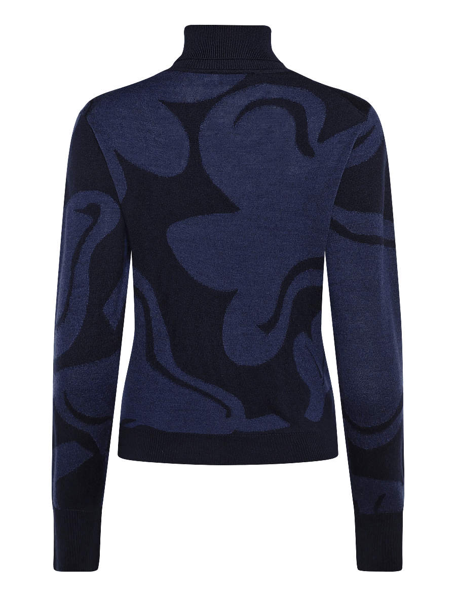 Marimekko - RWS SOPIMUS KUKASTA KUKKAAN - striktrøjer - dark blue, dark blue - 2