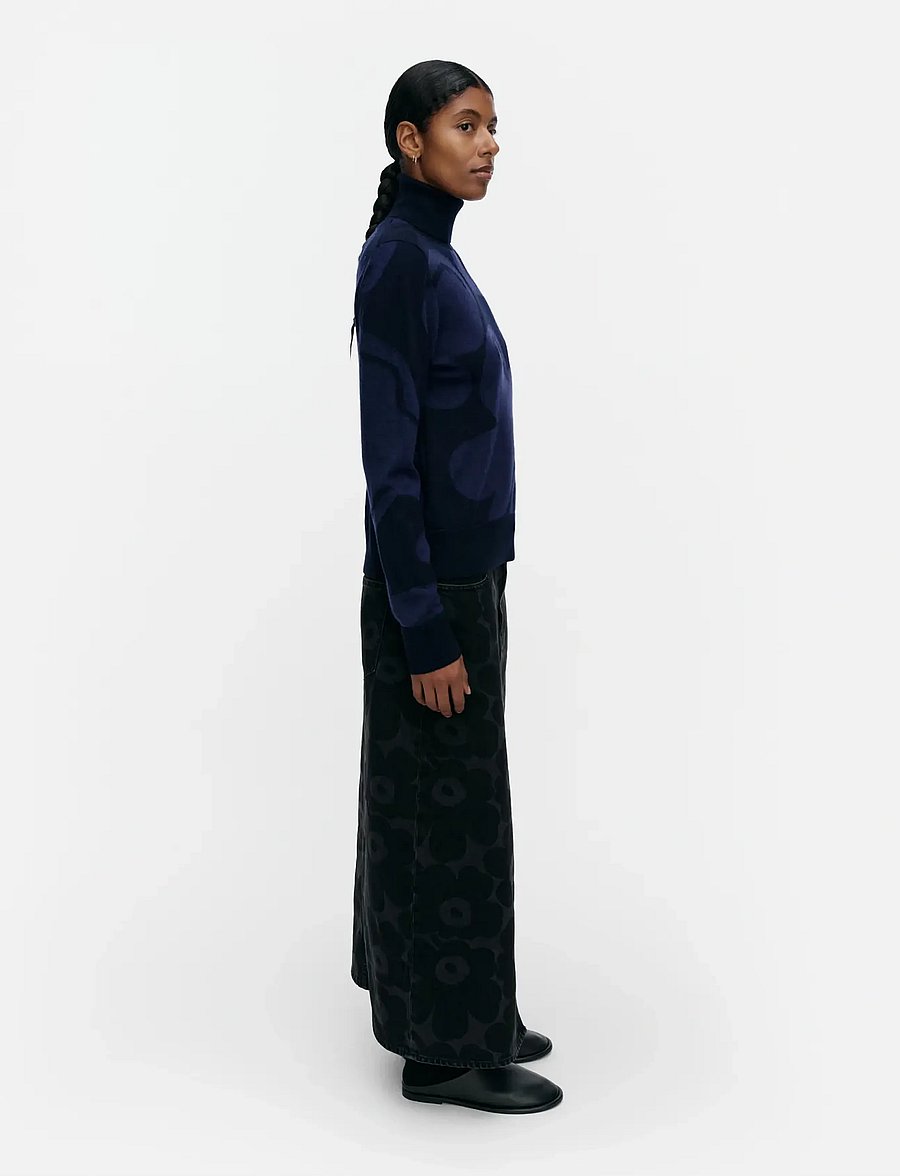 Marimekko - RWS SOPIMUS KUKASTA KUKKAAN - striktrøjer - dark blue, dark blue - 3