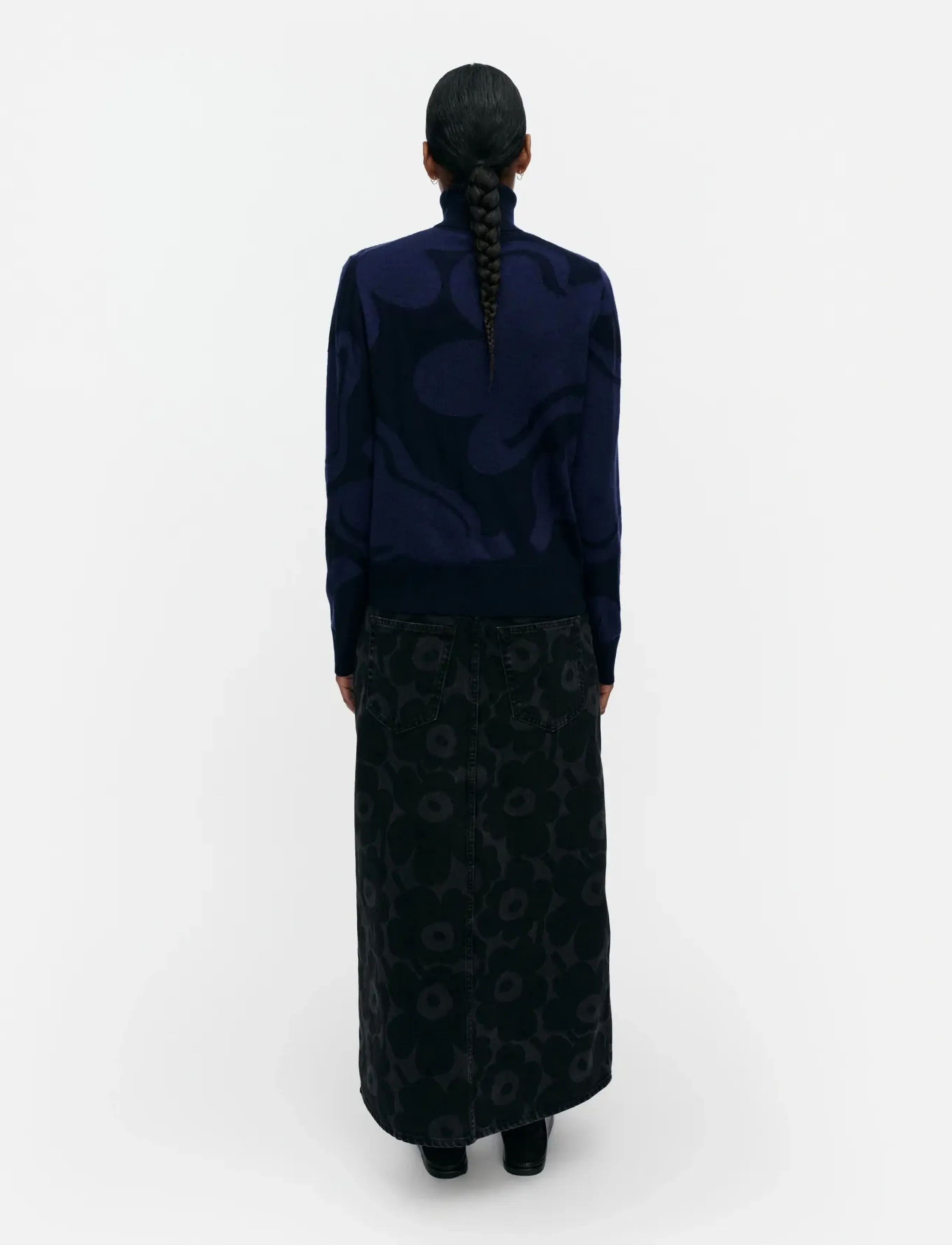 Marimekko - RWS SOPIMUS KUKASTA KUKKAAN - striktrøjer - dark blue, dark blue - 4