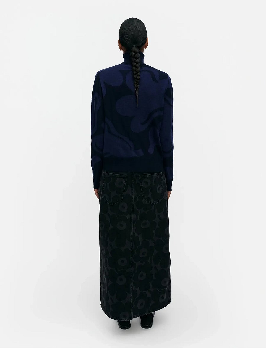 Marimekko - RWS SOPIMUS KUKASTA KUKKAAN - striktrøjer - dark blue, dark blue - 4