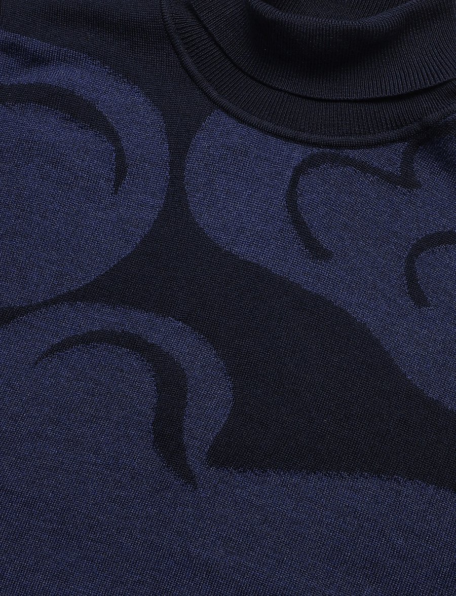 Marimekko - RWS SOPIMUS KUKASTA KUKKAAN - striktrøjer - dark blue, dark blue - 5