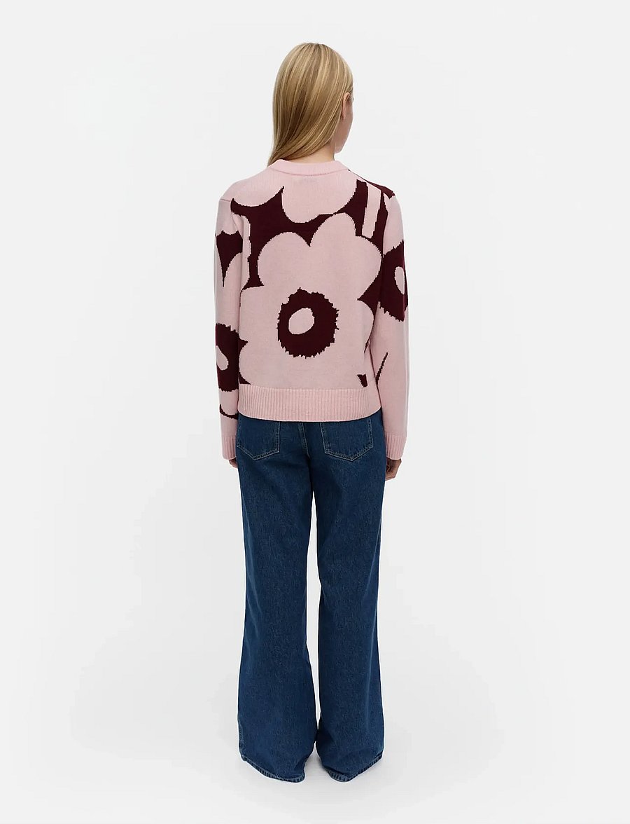 Marimekko - AATTO UNIKKO - striktrøjer - light pink, wine red - 4