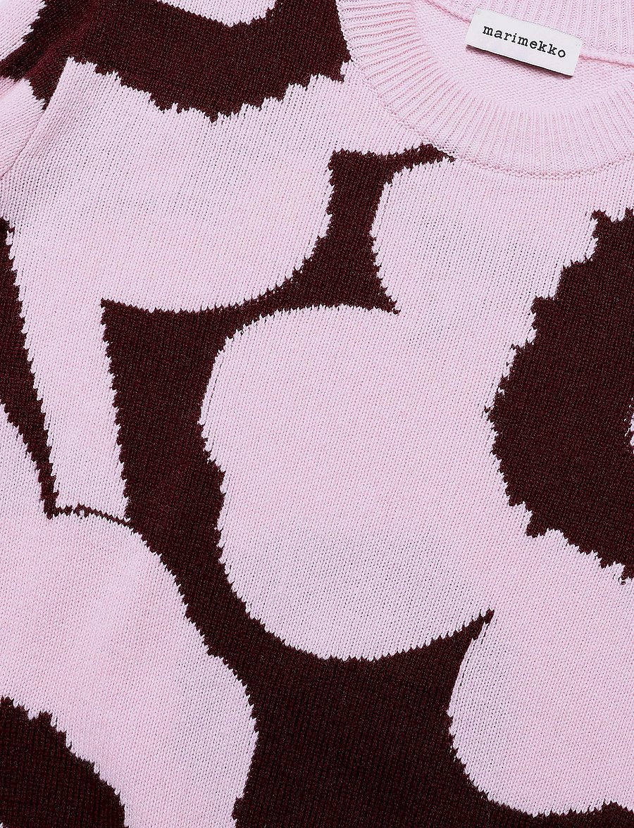 Marimekko - AATTO UNIKKO - striktrøjer - light pink, wine red - 5