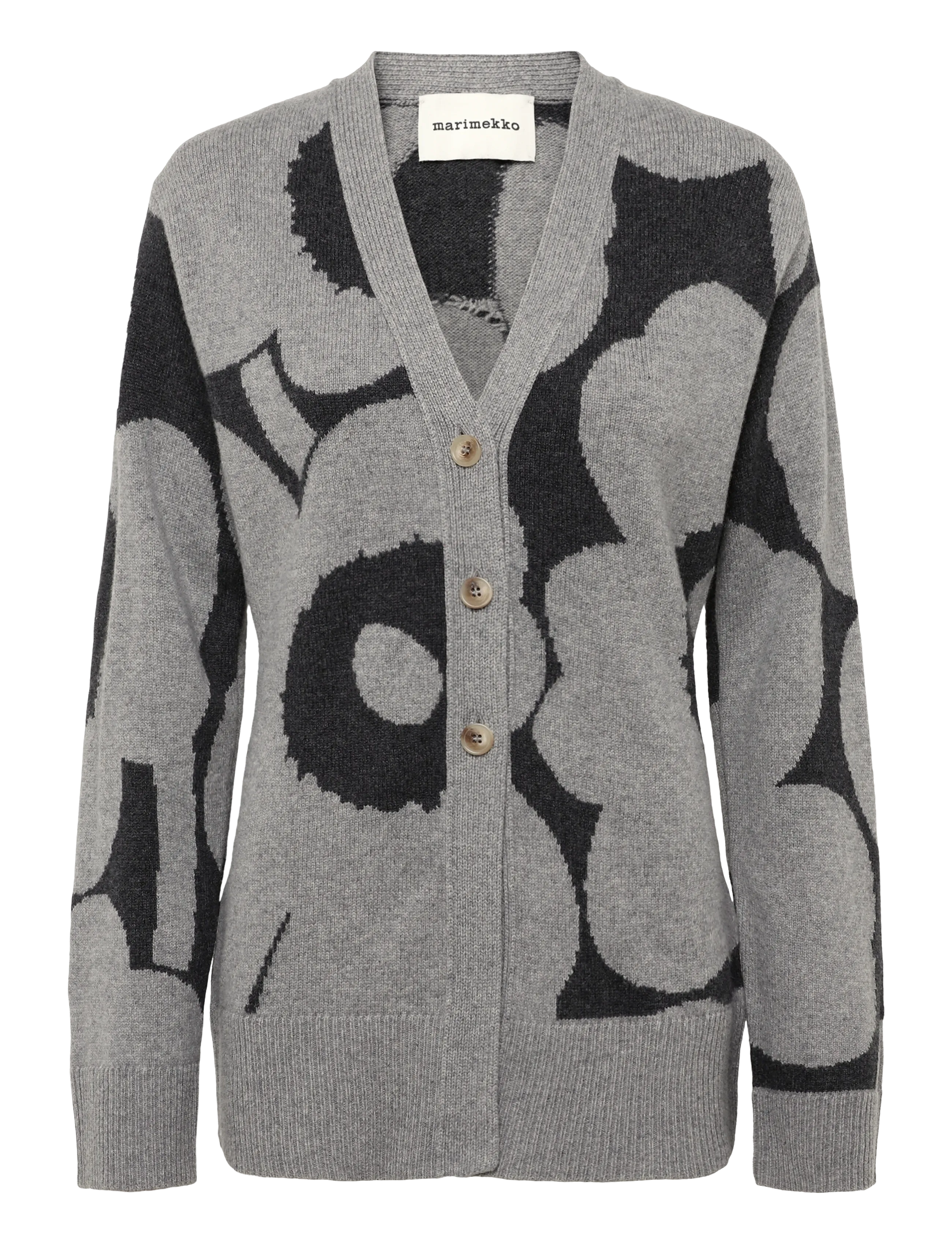 Marimekko KUMMA UNIKKO - Strickmode - LIGHT GREY, DARK GREY / grey