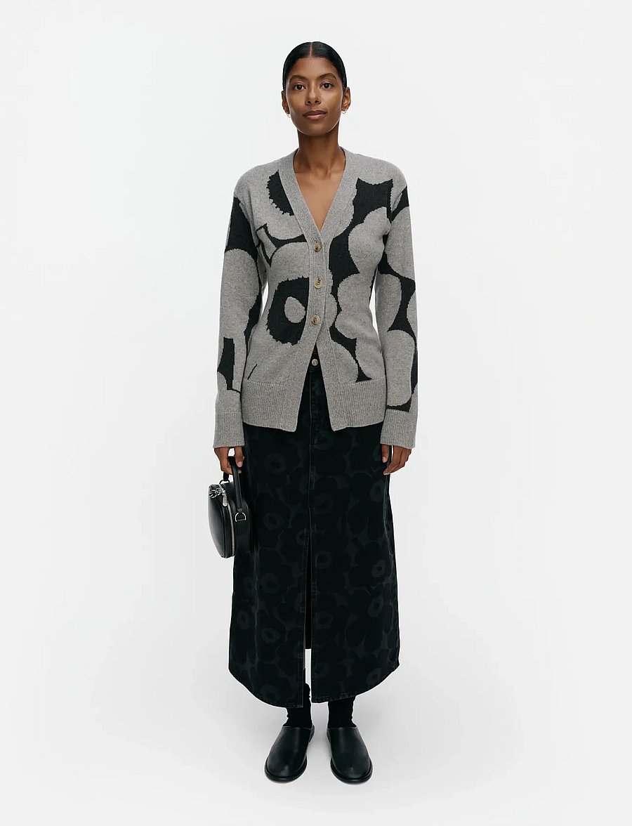 Marimekko - KUMMA UNIKKO - cardigans - light grey, dark grey - 0