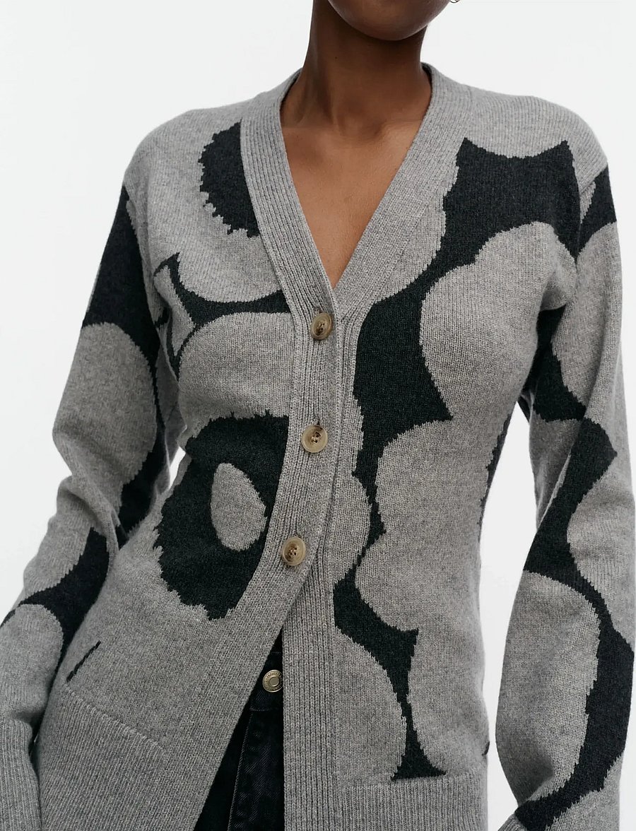 Marimekko - KUMMA UNIKKO - cardigans - light grey, dark grey - 3