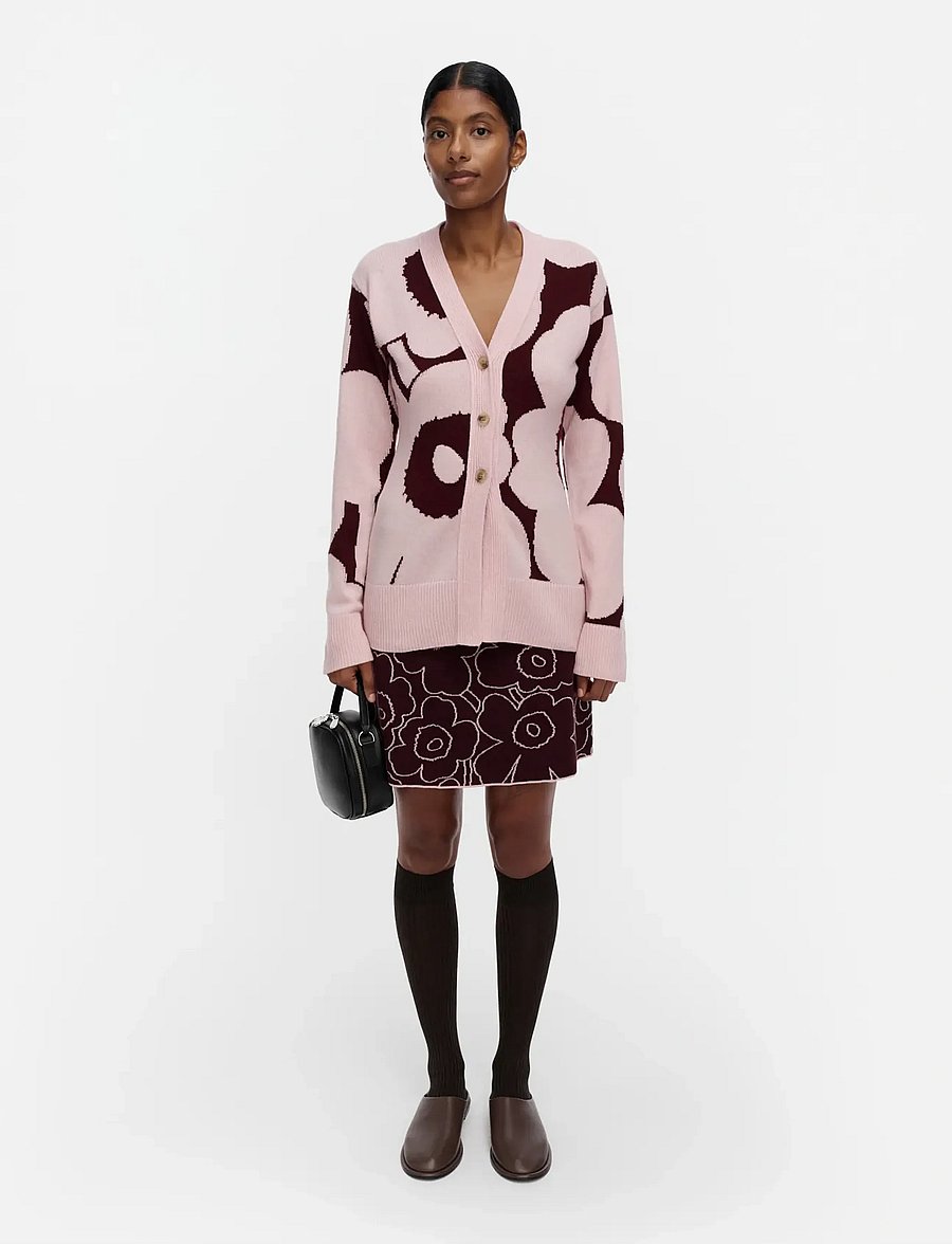 Marimekko - KUMMA UNIKKO - koftor - light pink, wine red - 0