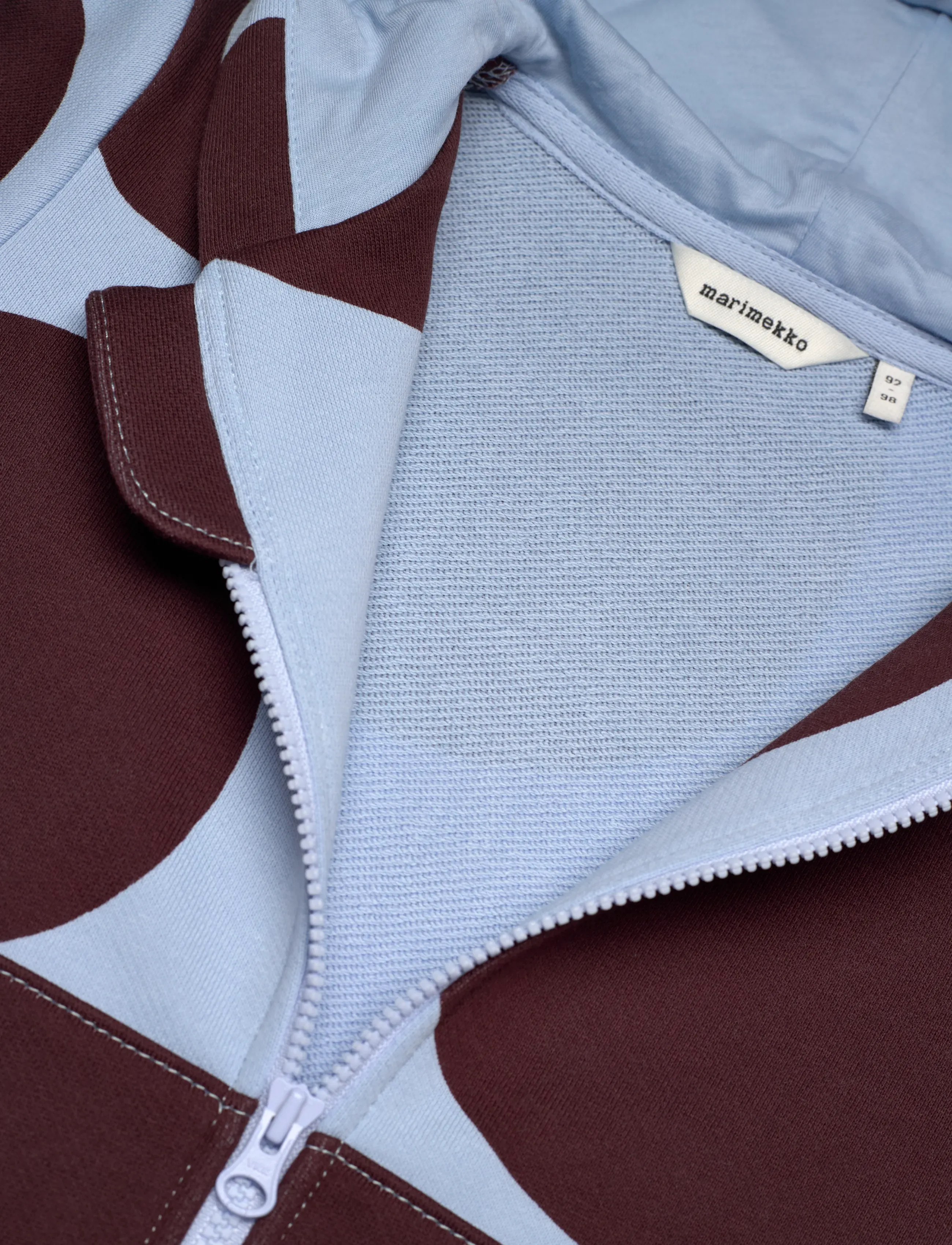 Marimekko - LOGOT KLAAVA II - kapuutsiga pusad - light blue, brown - 2