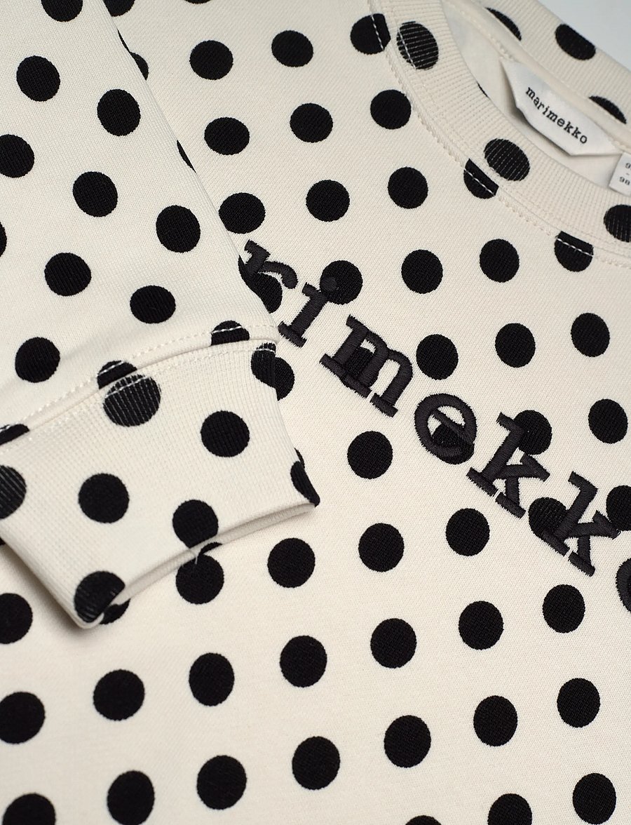 Marimekko - KOMPOSITIO PALLO LOGO II - dressipluusid - off white, black - 2