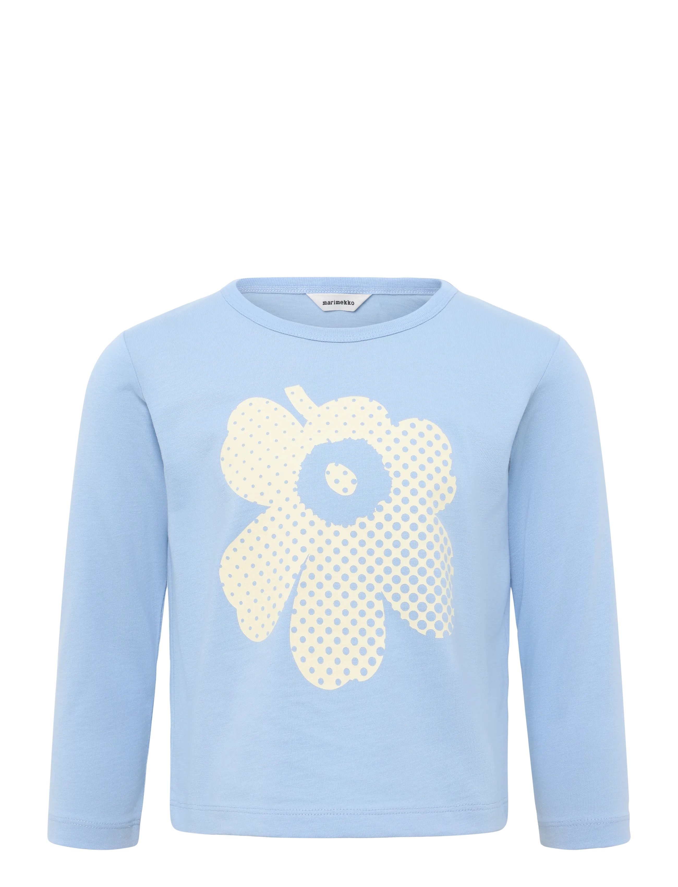 Marimekko Paja Unikko Logo I, 80-86, Blue, T-Shirts > Langærmede T-shirts, Børn