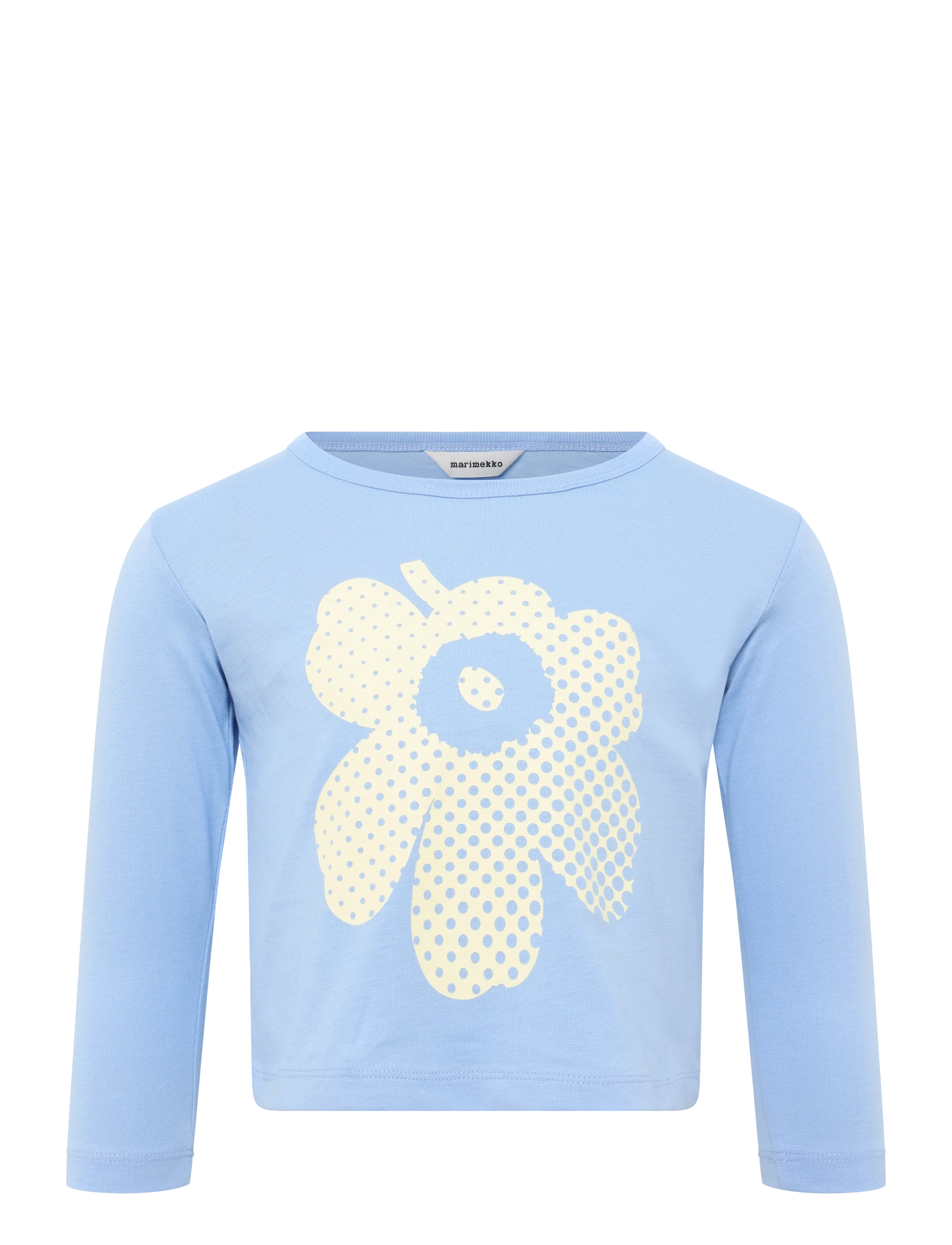 Marimekko Paja Unikko Logo Ii, 104-110, Blue, T-Shirts > Langærmede T-shirts, Børn