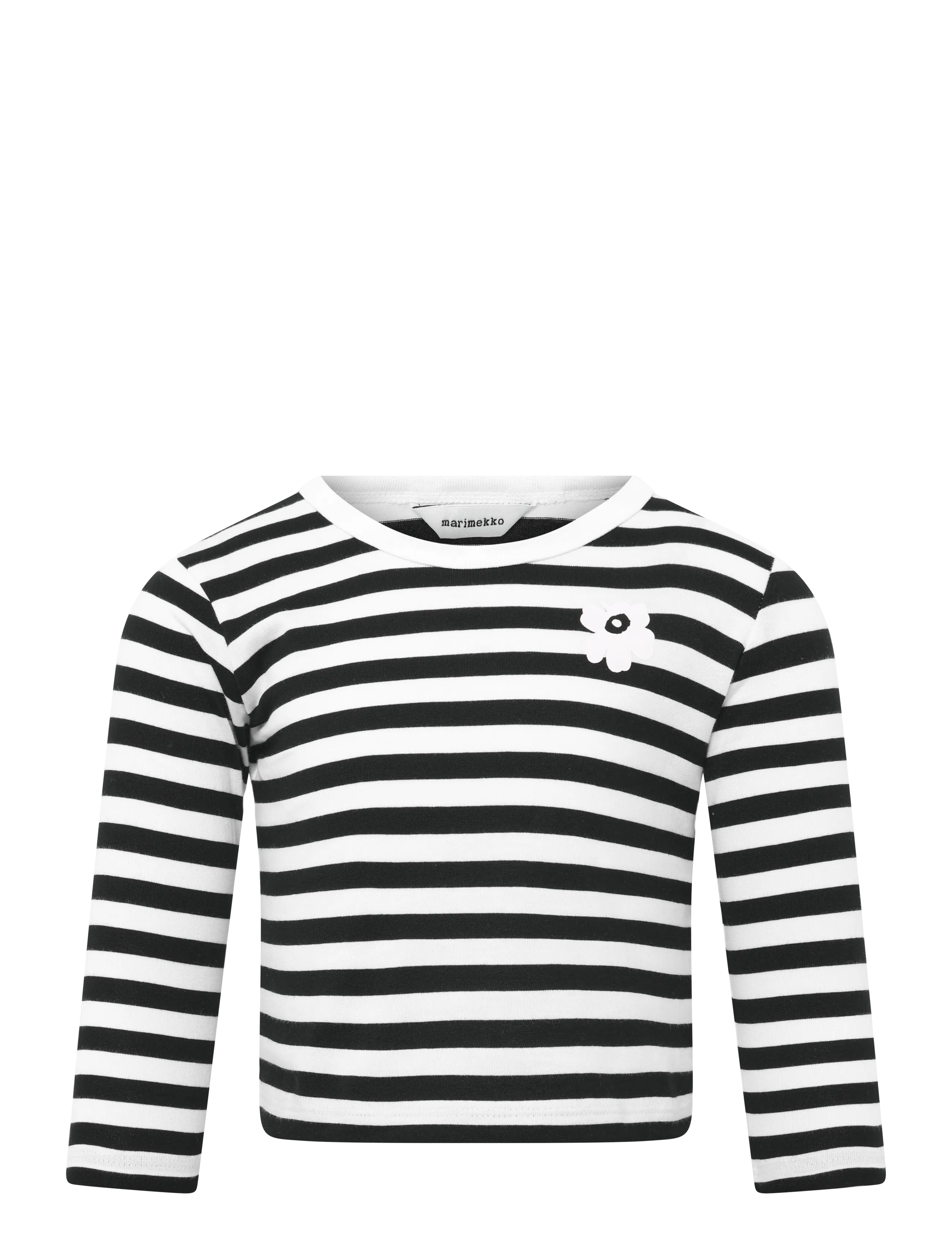 Marimekko Paja Tasaraita Unikko I, 80-86, White, T-Shirts > Langærmede T-shirts, Børn