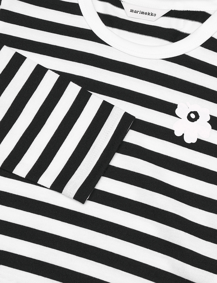 Marimekko - PAJA TASARAITA UNIKKO II - white, black - 2