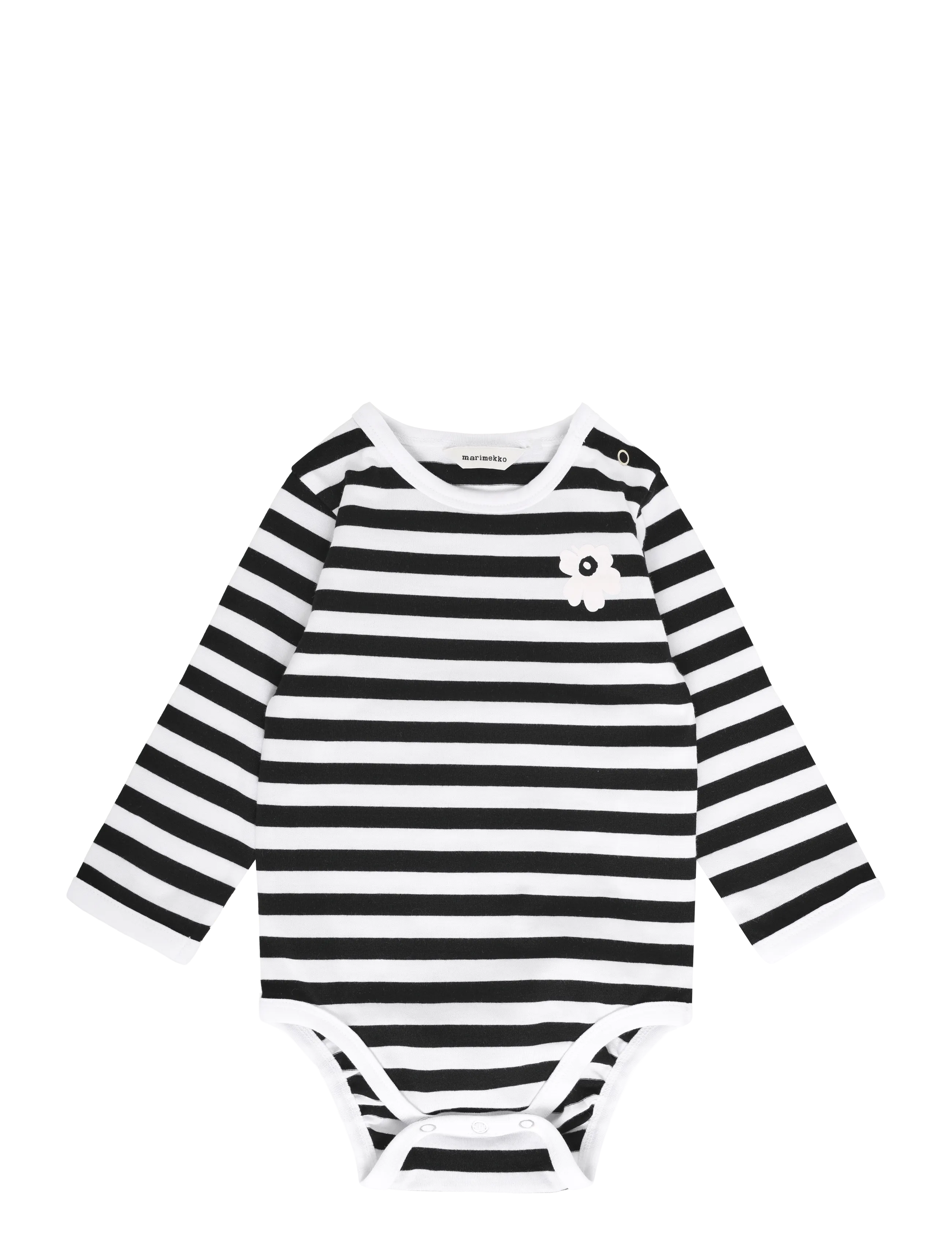 Marimekko VINDE TASARAITA UNIKKO - Kleidung - WHITE, BLACK / white