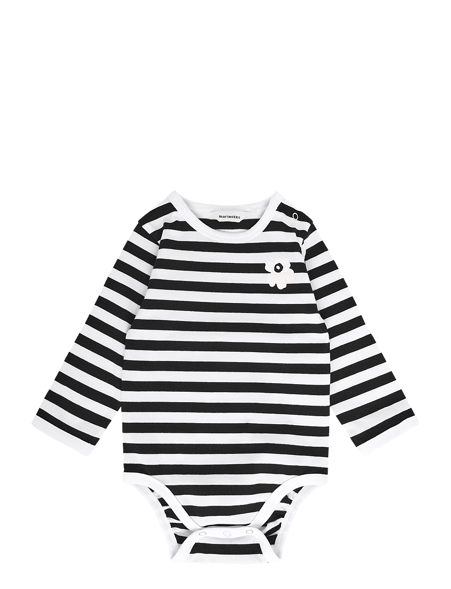 Marimekko - VINDE TASARAITA UNIKKO - langärmelige bodys - white, black - 0