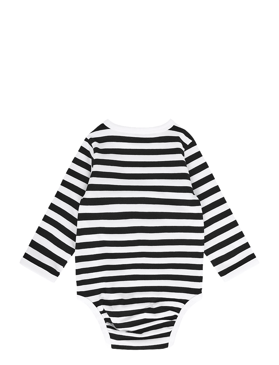 Marimekko - VINDE TASARAITA UNIKKO - white, black - 1