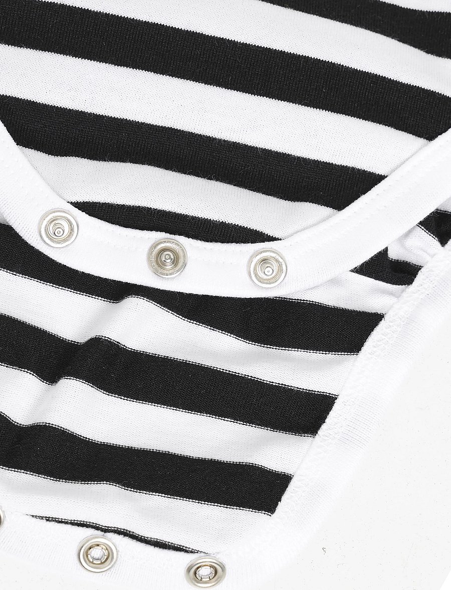 Marimekko - VINDE TASARAITA UNIKKO - langärmelige bodys - white, black - 2