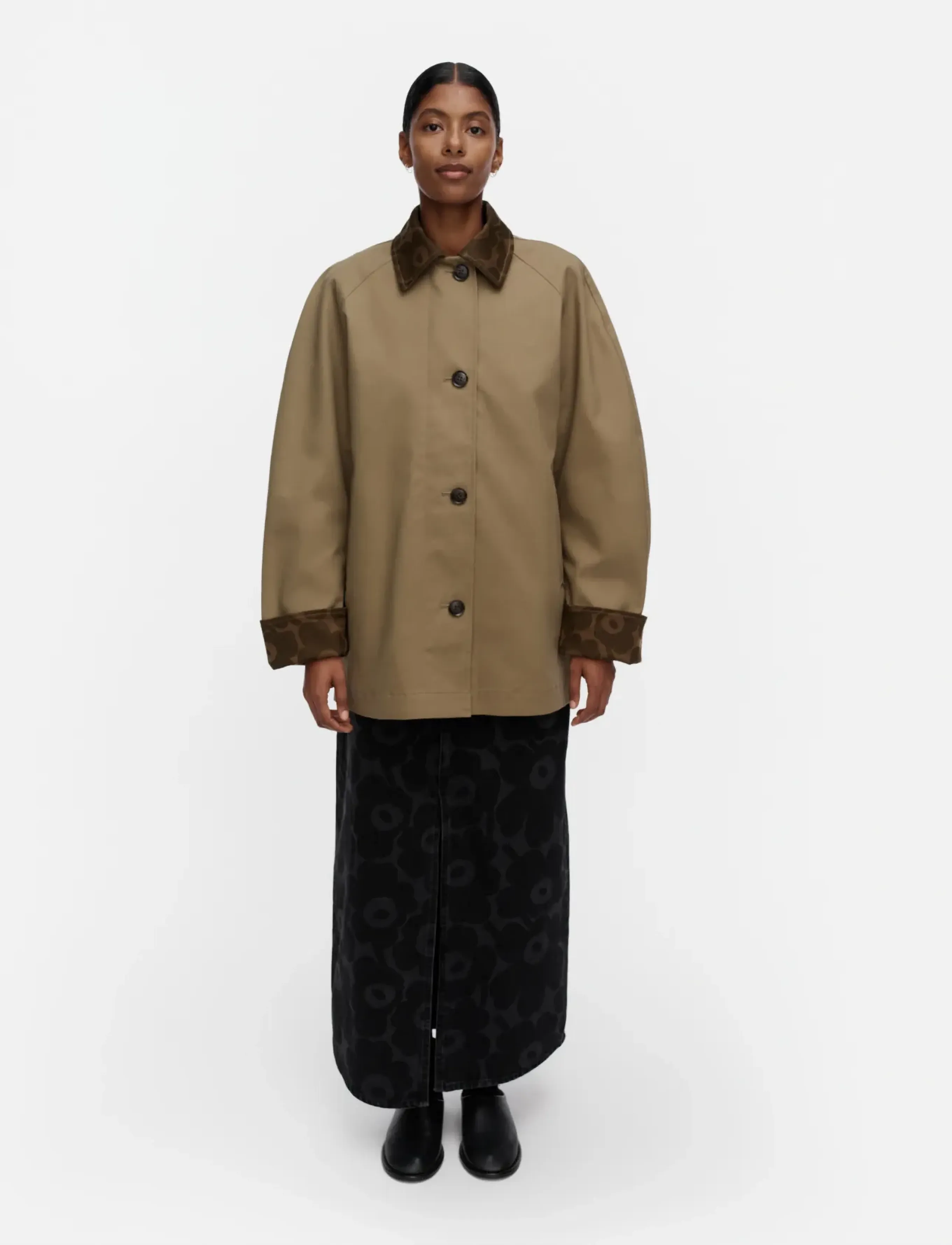 Marimekko ESSEE SOLID - Jacken & Mäntel - BROWN, BROWN / brown