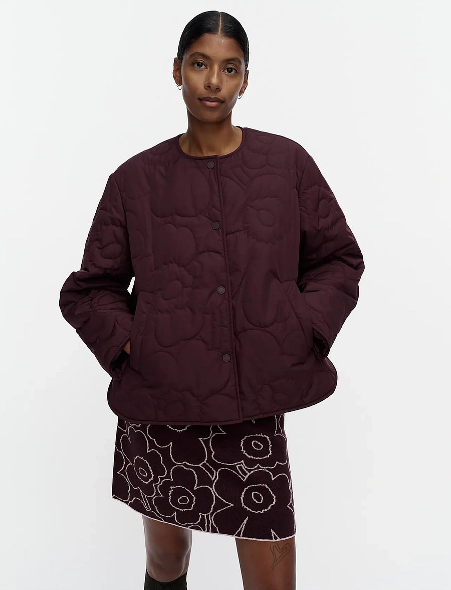 Marimekko - KAPSELI PIIRTO UNIKKO - quiltede jakker - wine red, wine red - 3