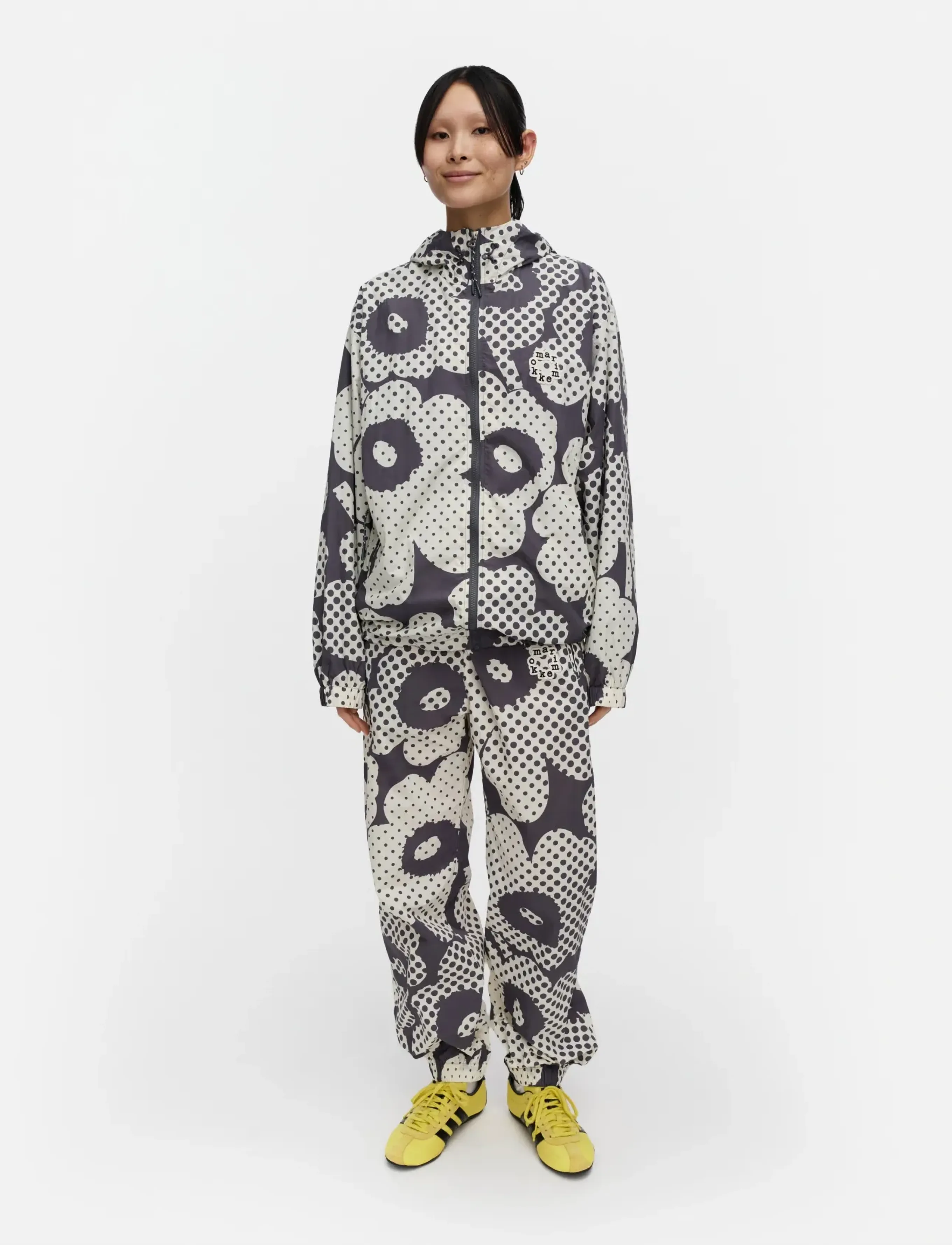 Marimekko Sattuma Unikko, S, Grey, Jakker > Windbreakers, Dame
