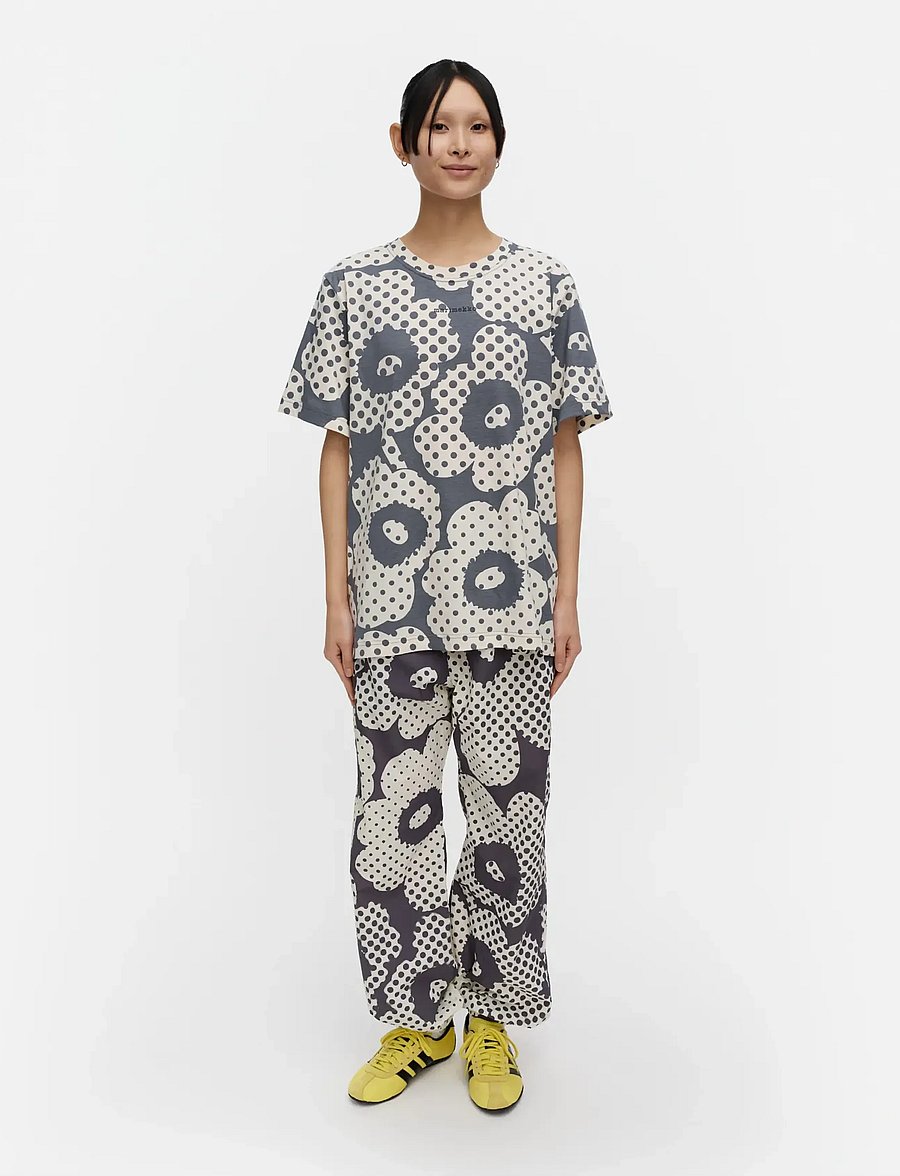 Marimekko - OLOS UNIKKO - mados tendencijos - dark grey, off white - 0