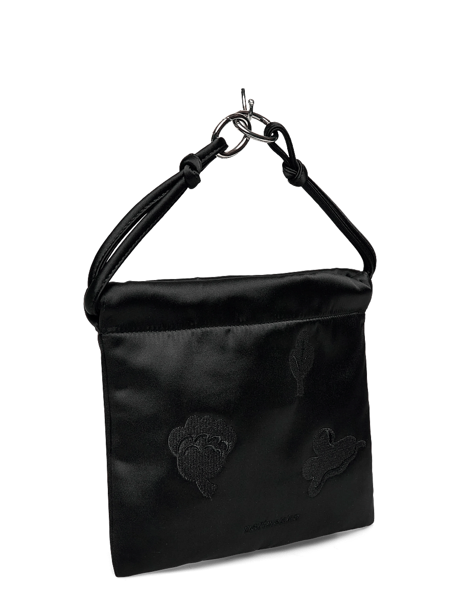 Marimekko - CIRRA SATIN KUKASTA KUKKAAN - schultertaschen - black, black - 3