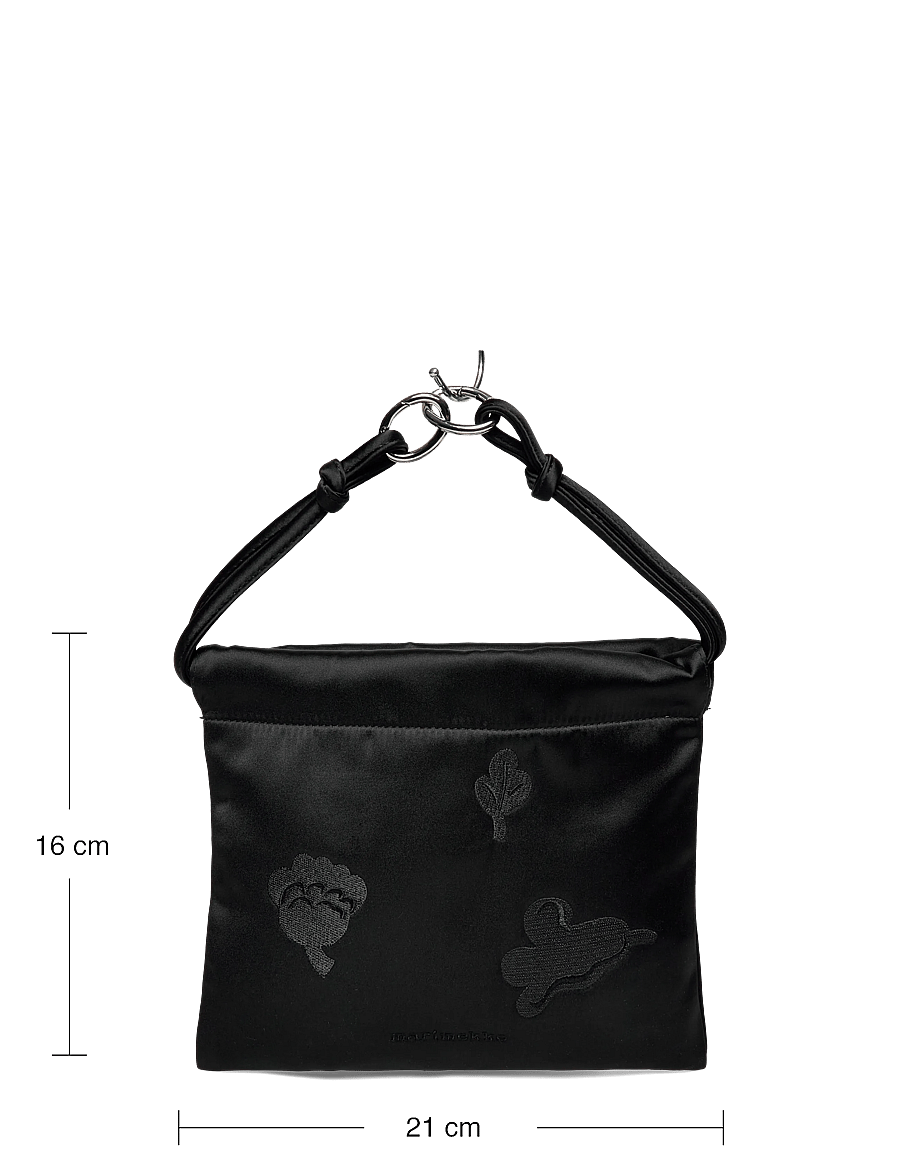 Marimekko - CIRRA SATIN KUKASTA KUKKAAN - schultertaschen - black, black - 4