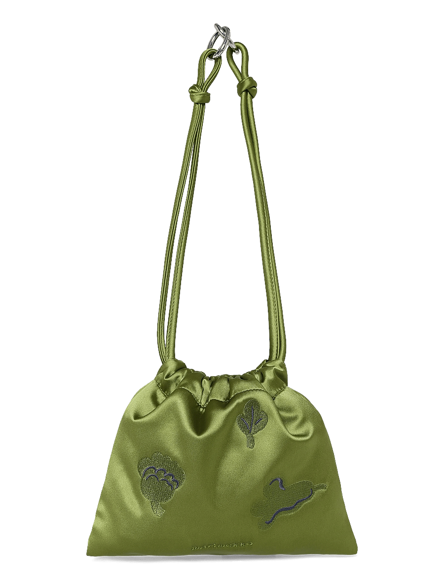 Marimekko - CIRRA SATIN KUKASTA KUKKAAN - moetrendid - green, dark blue - 1