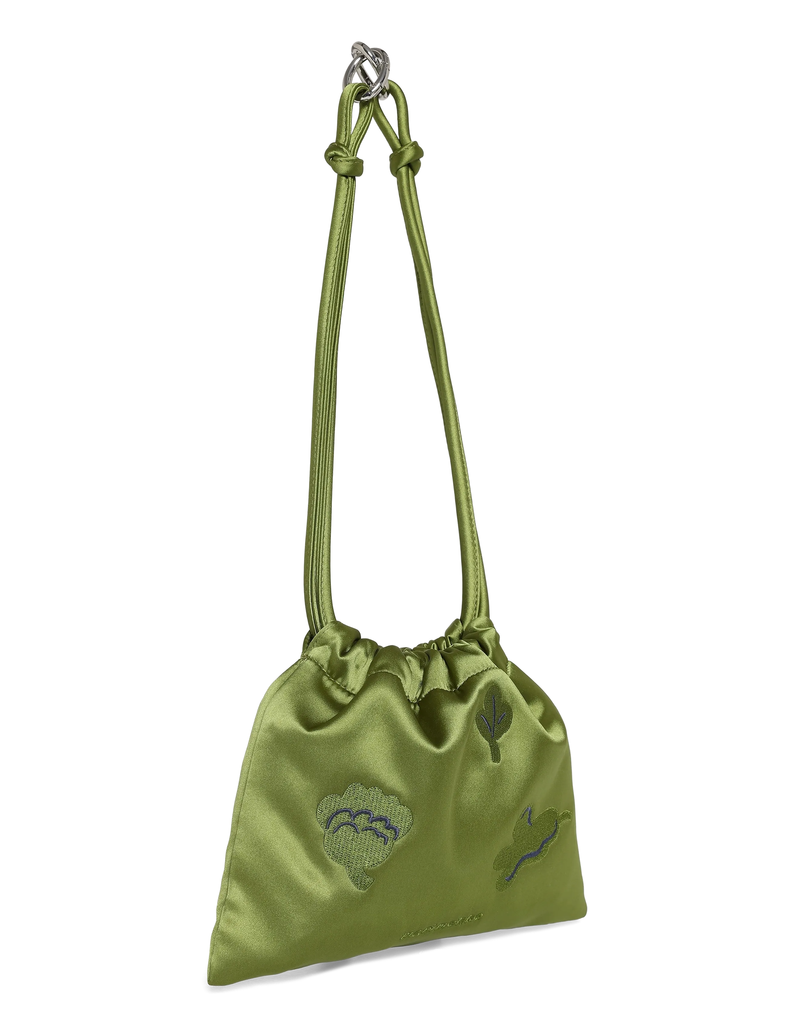 Marimekko - CIRRA SATIN KUKASTA KUKKAAN - green, dark blue - 3