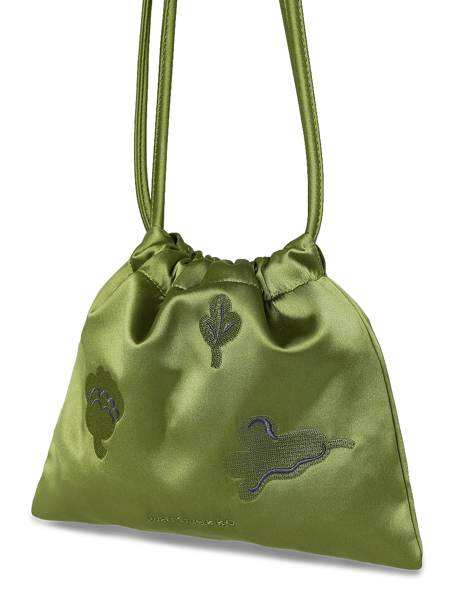 Marimekko - CIRRA SATIN KUKASTA KUKKAAN - moetrendid - green, dark blue - 4
