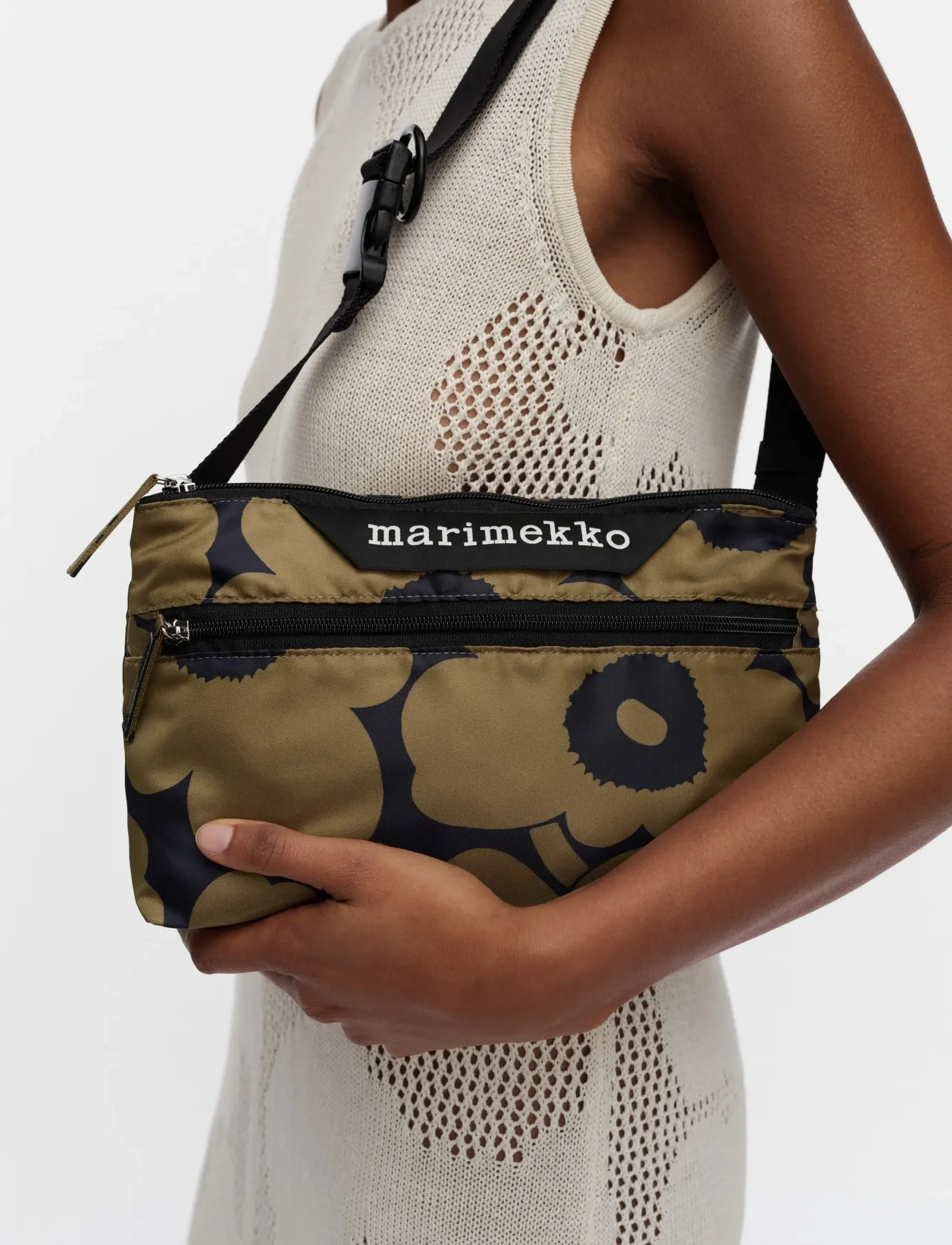 Marimekko Neat Crossbody Unikko S, Kvinder, Crossbody Taske, Kakigrøn, Str: ONE SIZE