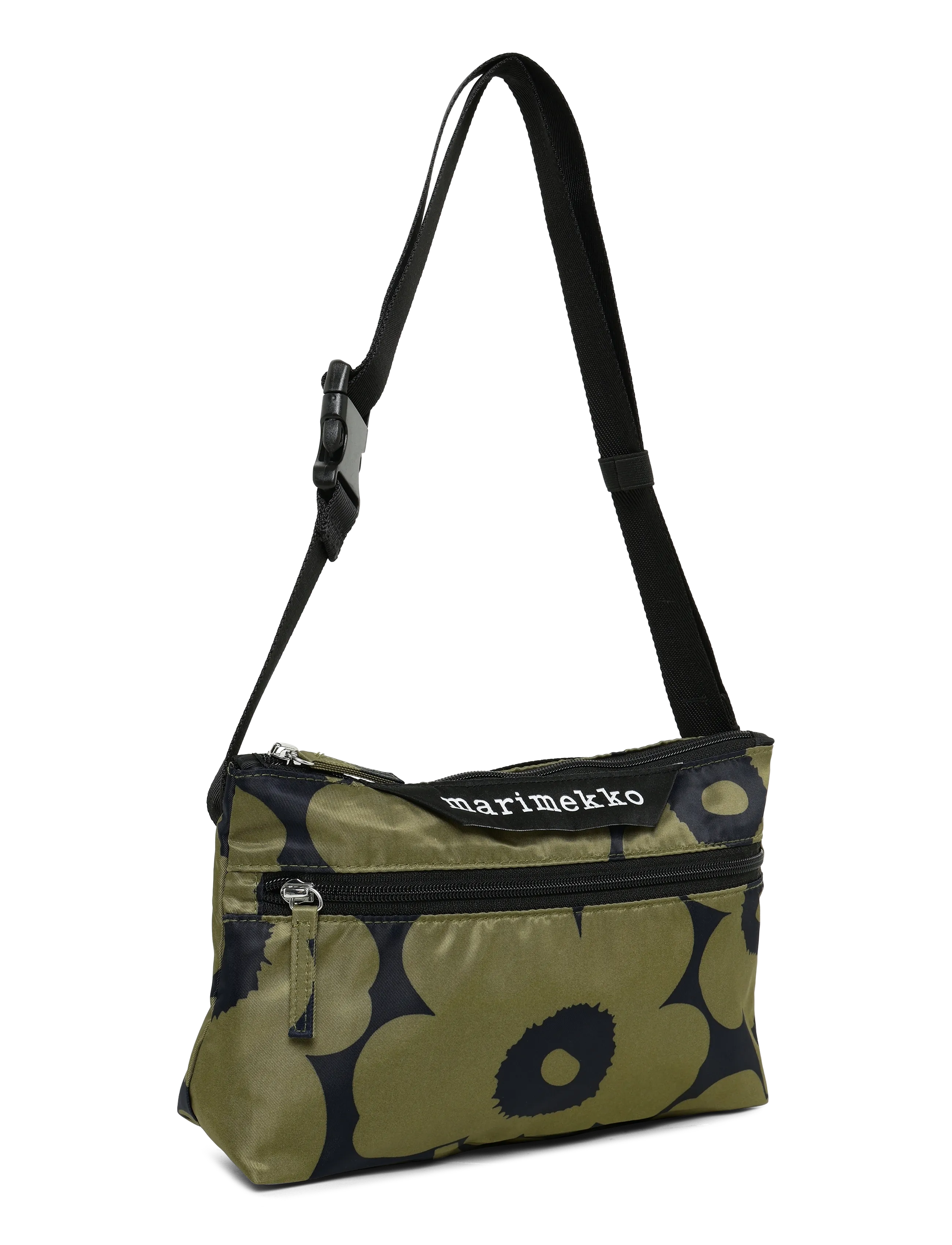 Marimekko - NEAT CROSSBODY UNIKKO S - olive green, dark blue - 3